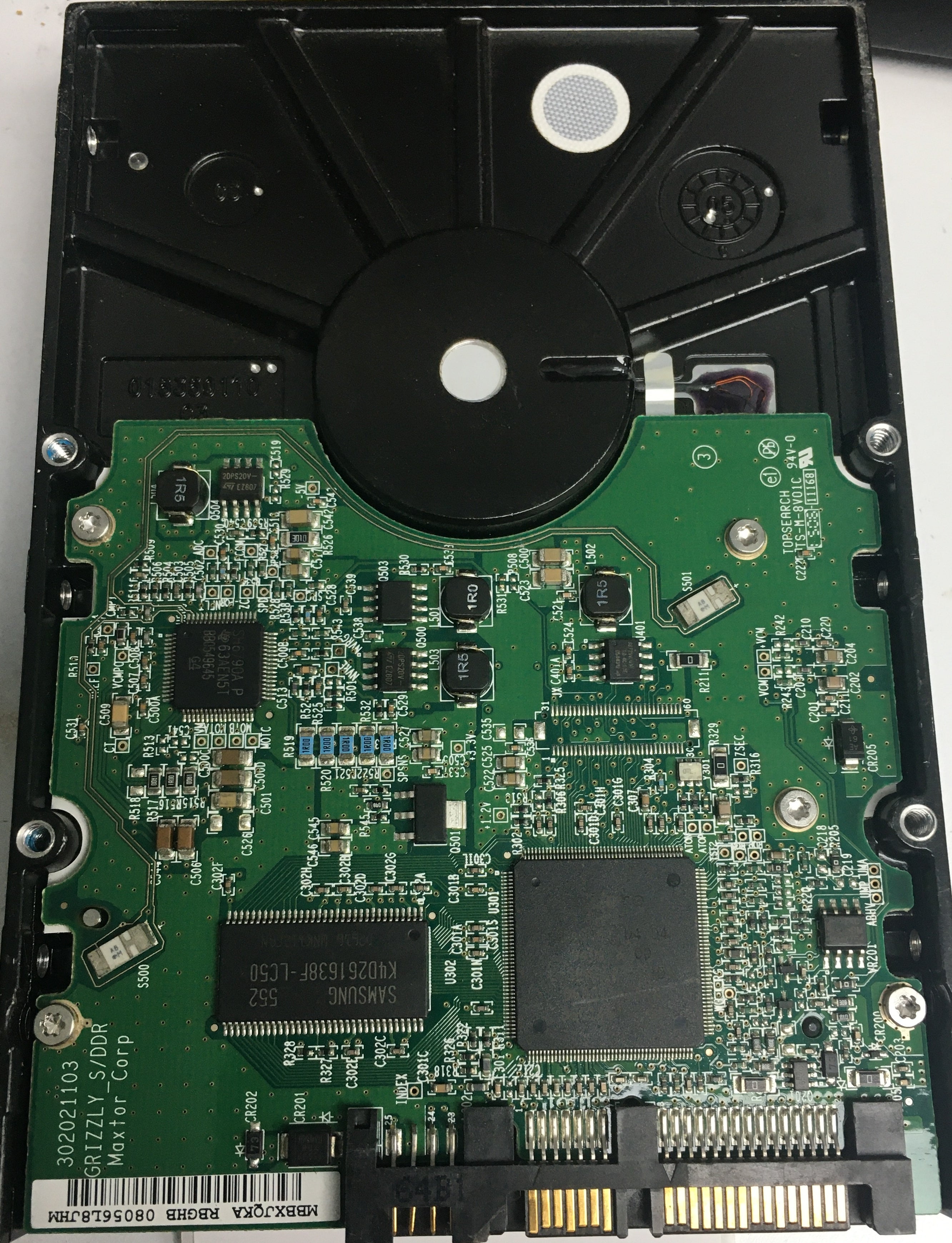 Model: 7H500F0, Serial Number: H81987RH, 500GB 3.5, PCB: 302021103
