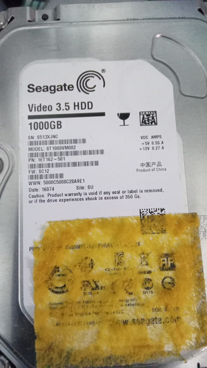 ST1000VM002 PCB : 100724095 REV A SERIAL NUMBER : S513XJNC FW:SC12 1.TB