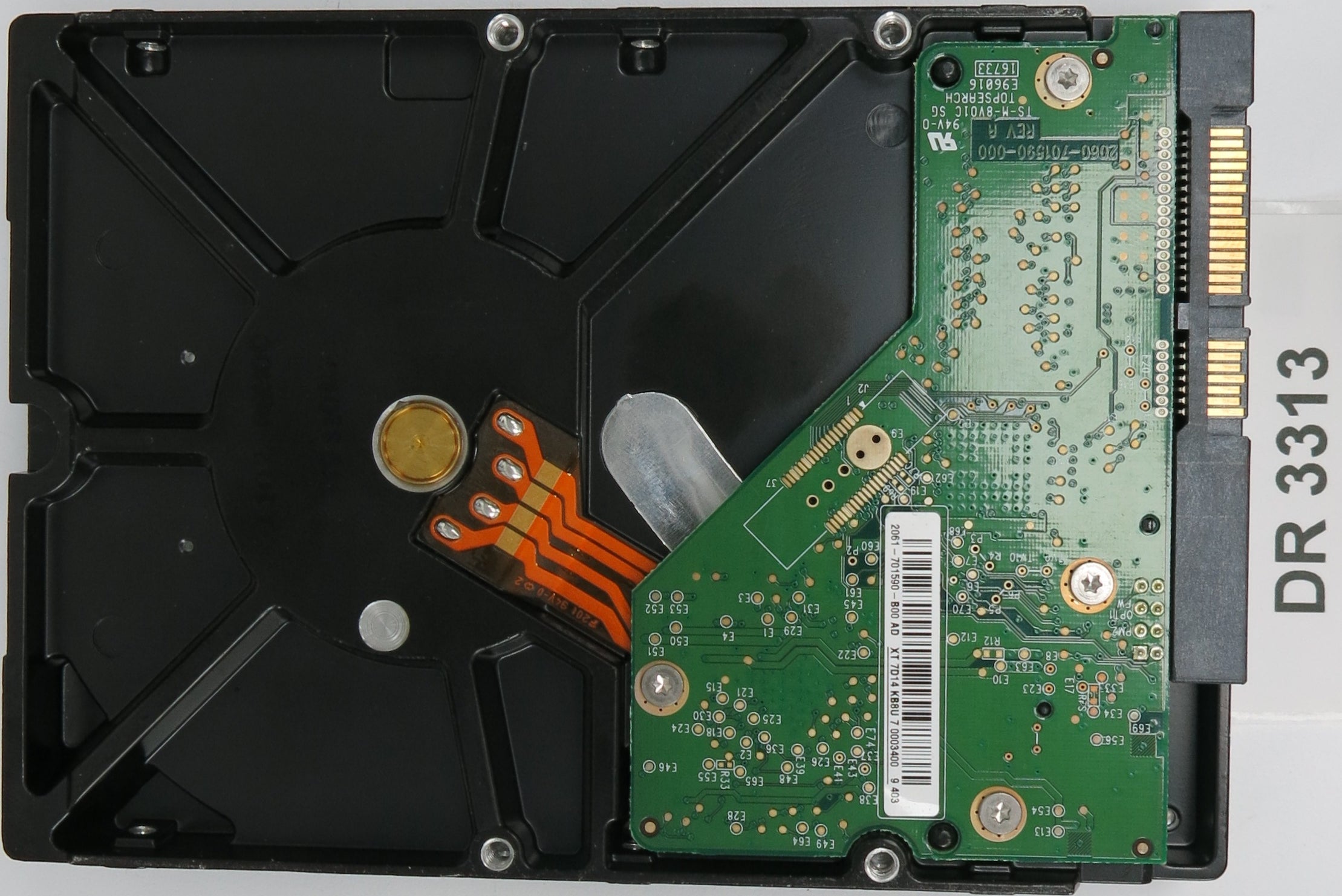 WD20EARS-00MVWB0,  Serial:WMAZA0310325,  2000GB 3.5,  PCB:20-60-701590-000- REV A