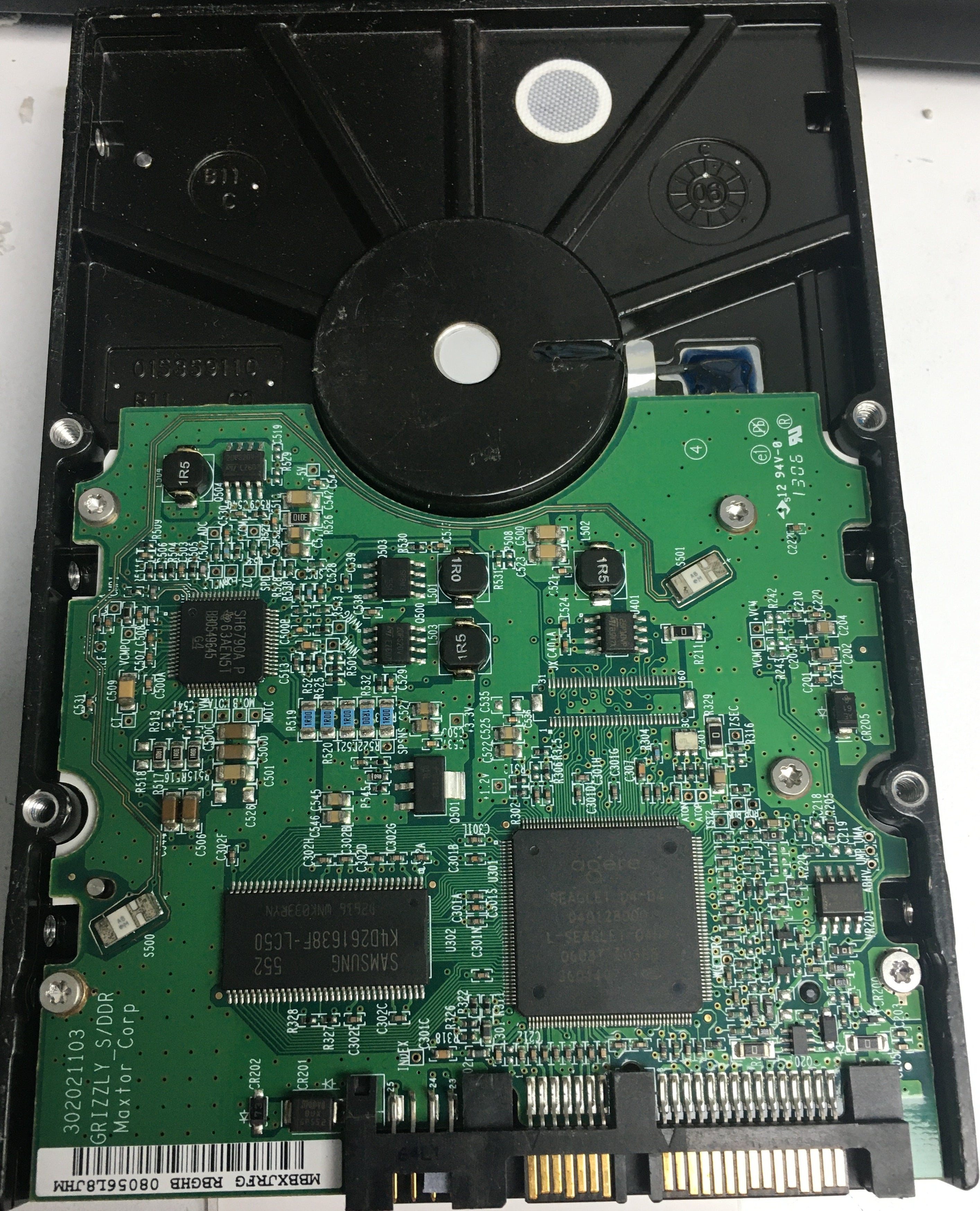 7H500F0,  Serial:H80RLM9H,  500GB 3.5,  PCB:302021103- REV A