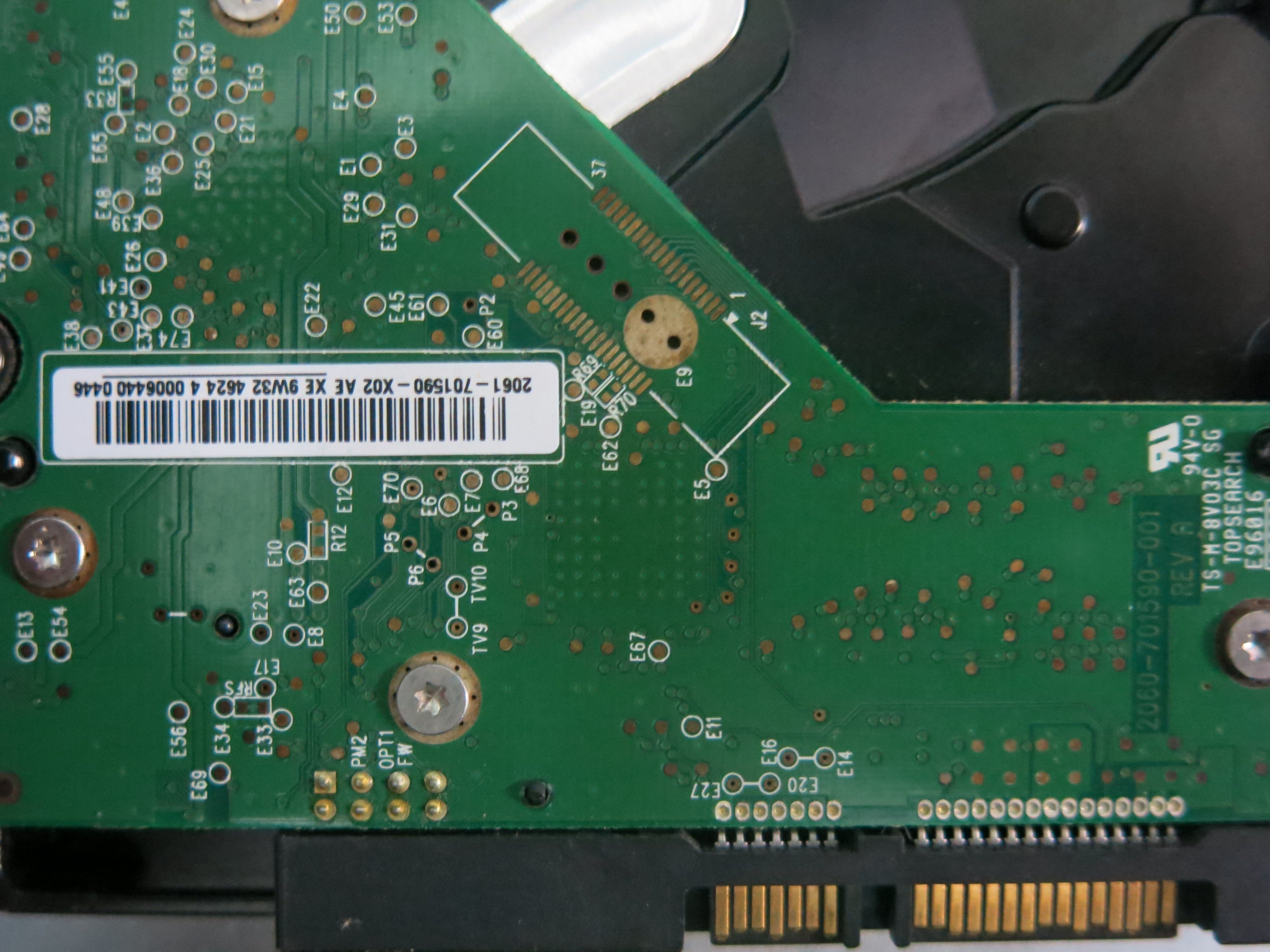 ST3250318AS PCB : 100532367 REV B SERIAL NUMBER : 5VML4RQ0 FW:CC38 PN:9SL131-302 250GB