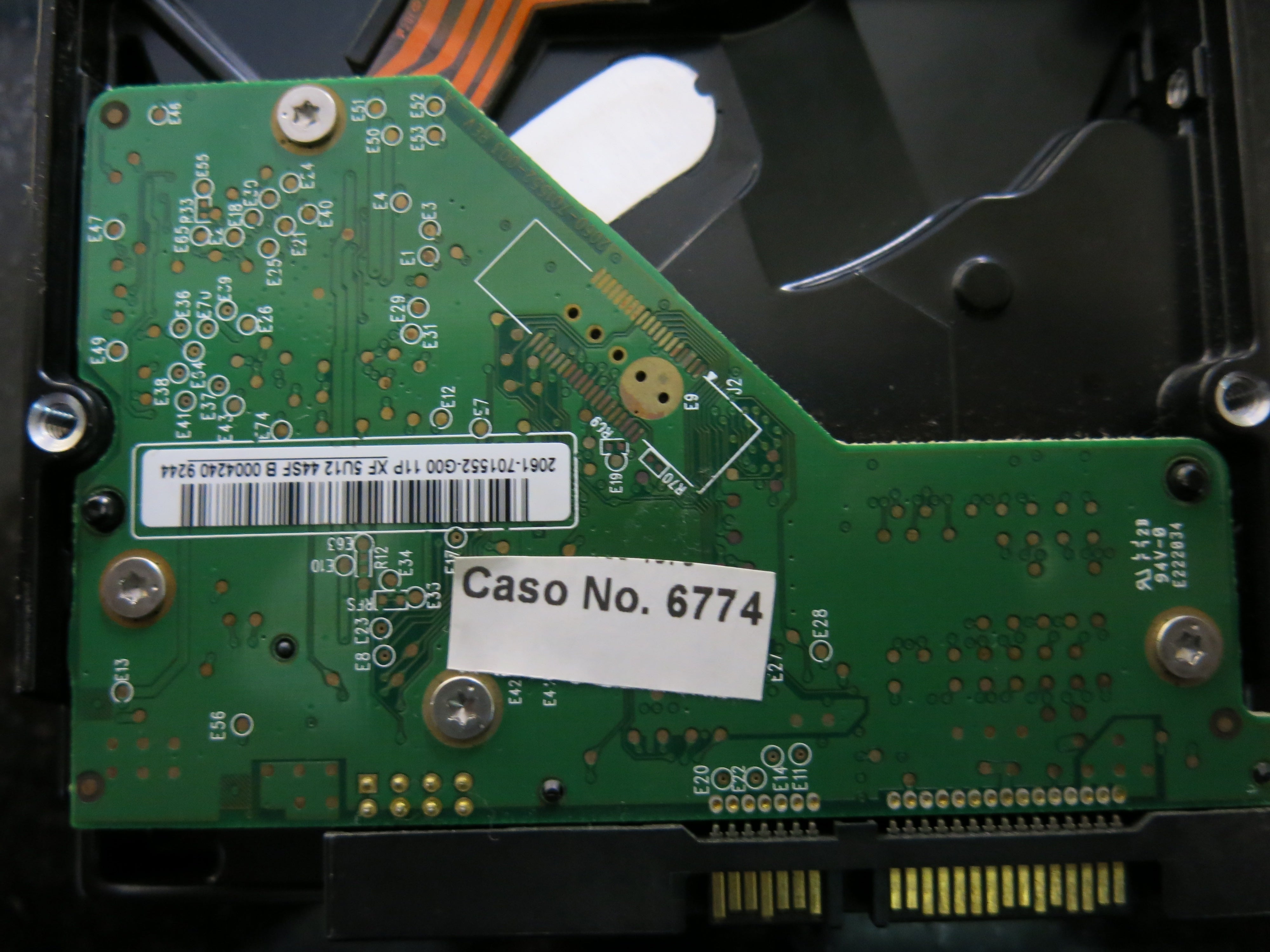 WCAS2C678290 PCB: E222034 SERIAL NUMBER: WCAS2C678290 160GB