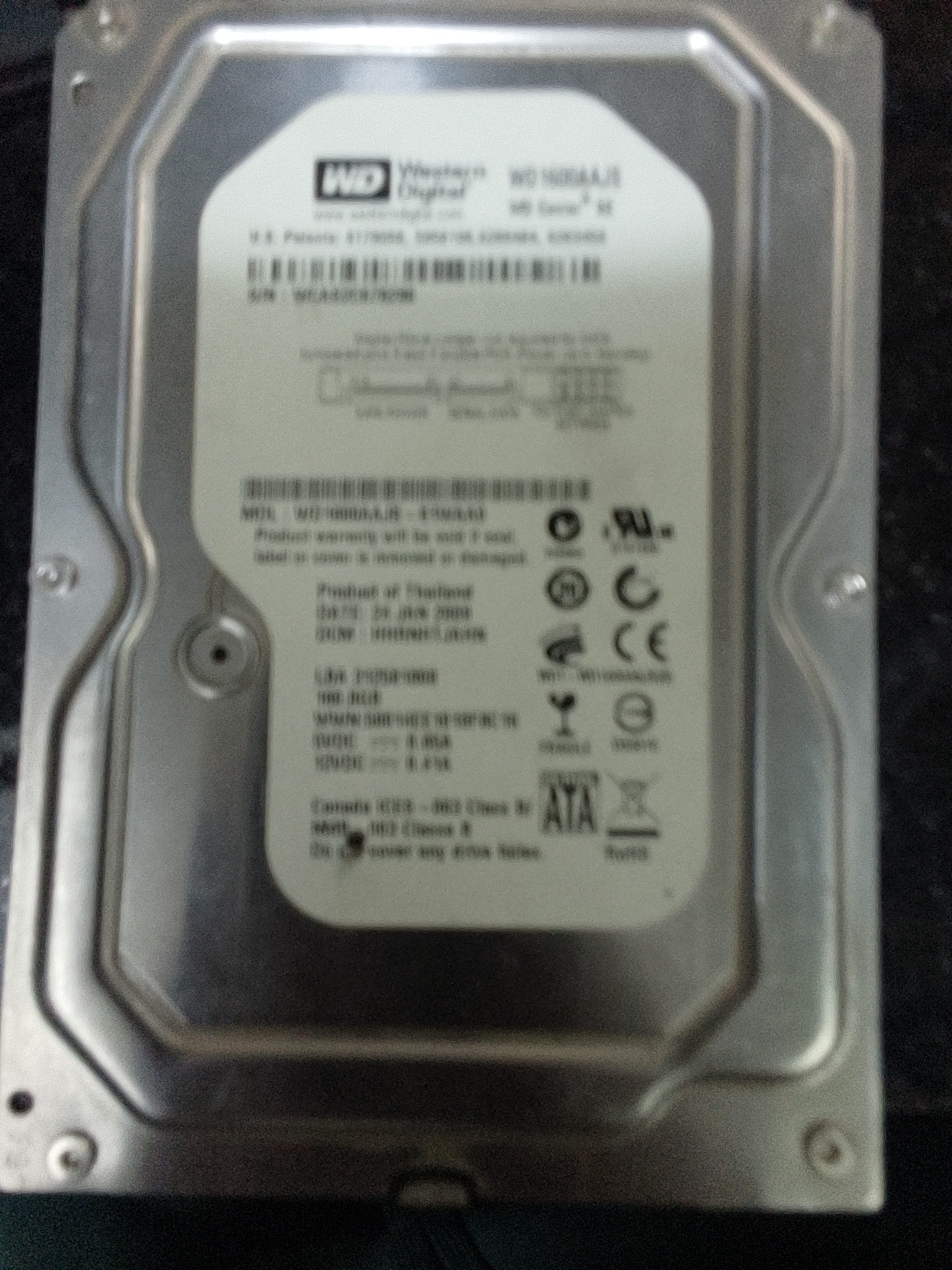 MODEL: WD100J-61WAA0 PCB: E222034 SERIAL NUMBER:WCAS2C678290