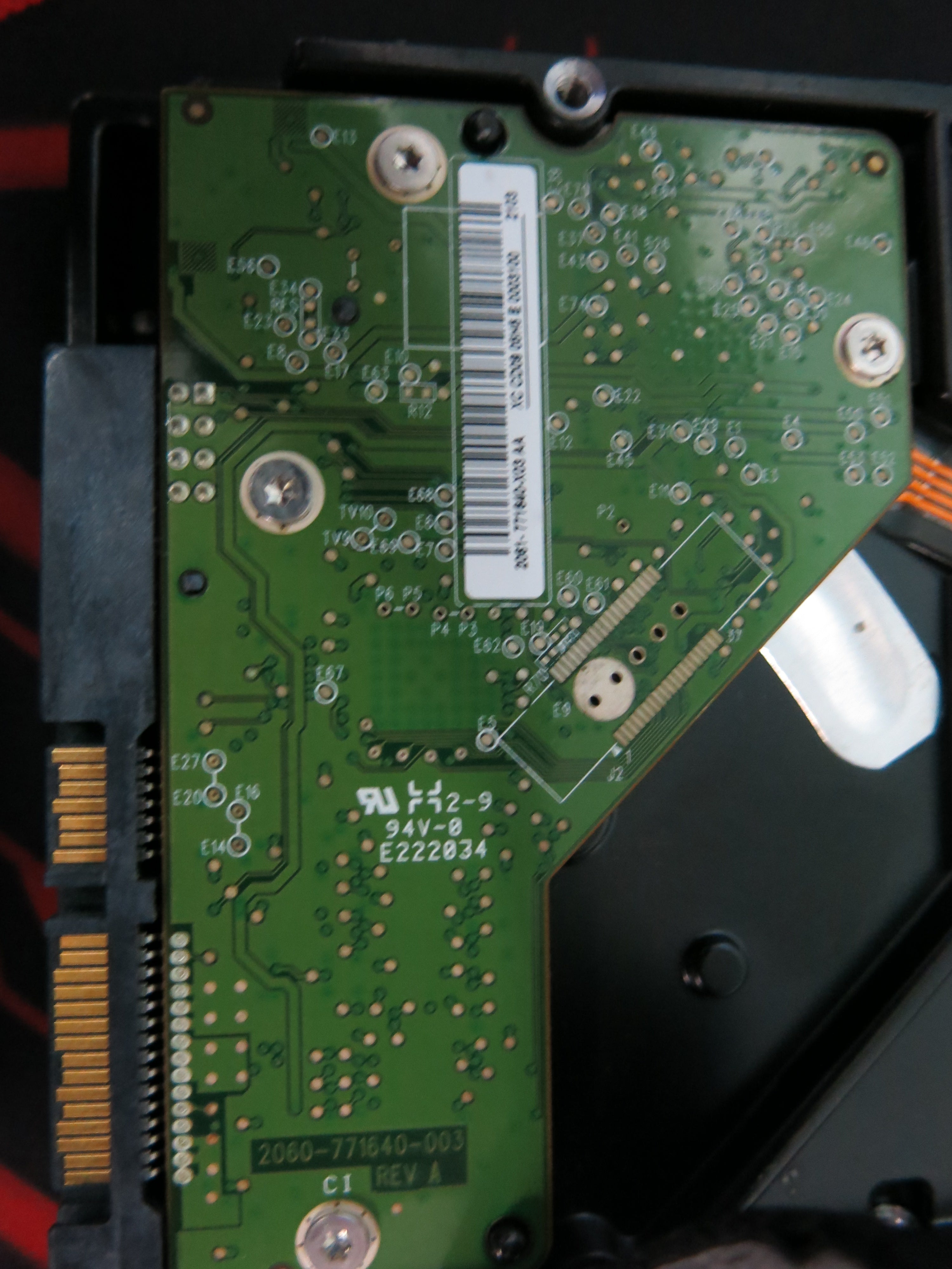WD10EALX-009BA0 PCB: 2060-771640-003 SERIAL NUMBER: WMATR1195816 1.TB