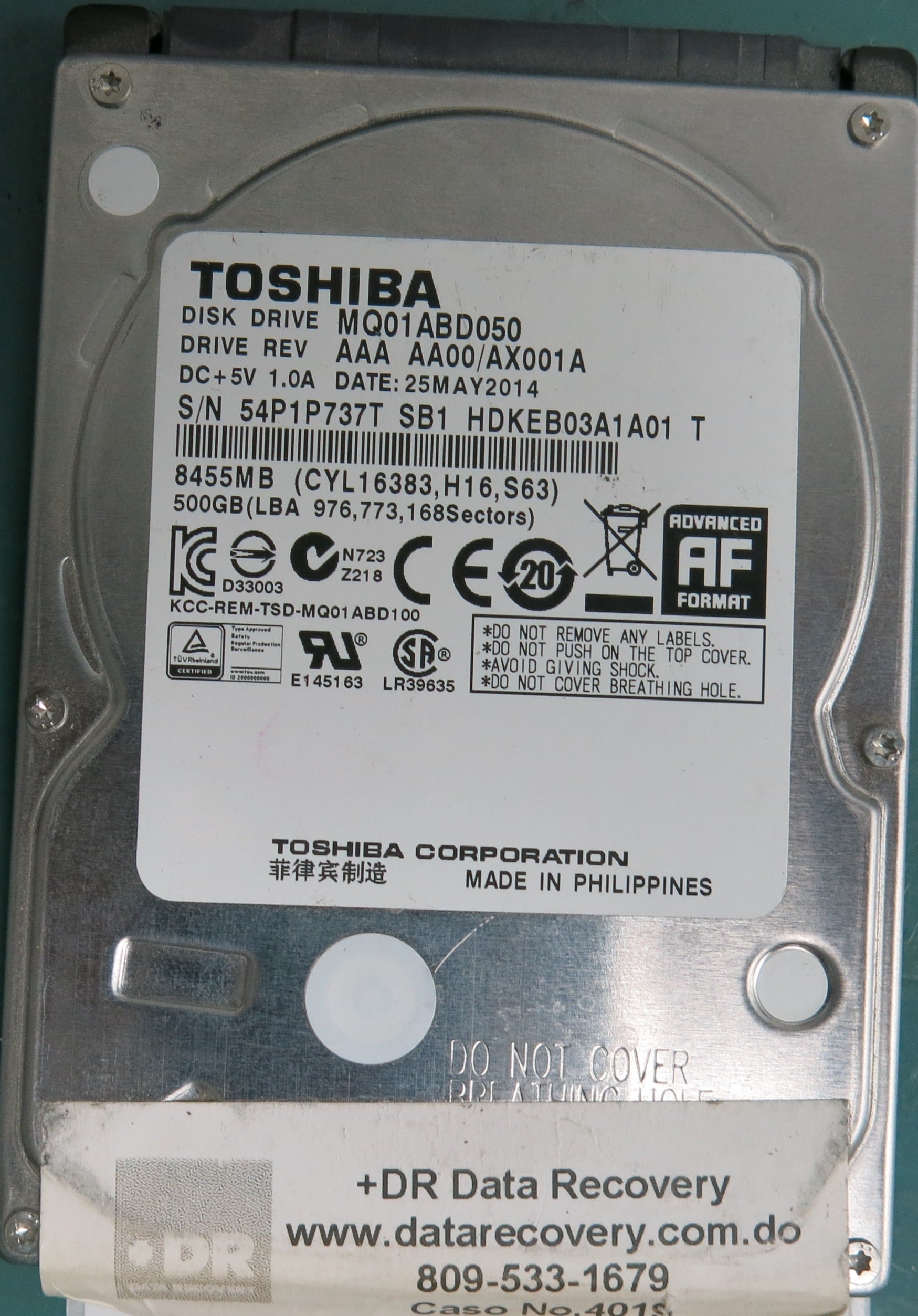MQ01ABD050, 500GB 2.5, PCB: G003138A