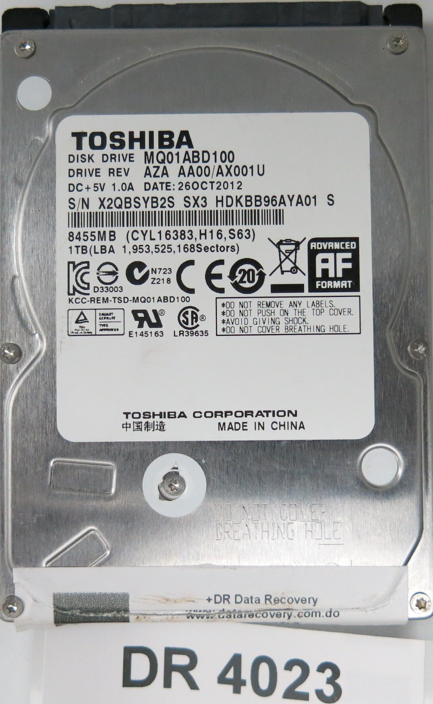 MQ01ABD100, 1TB 2.5 , PCB: G003138A