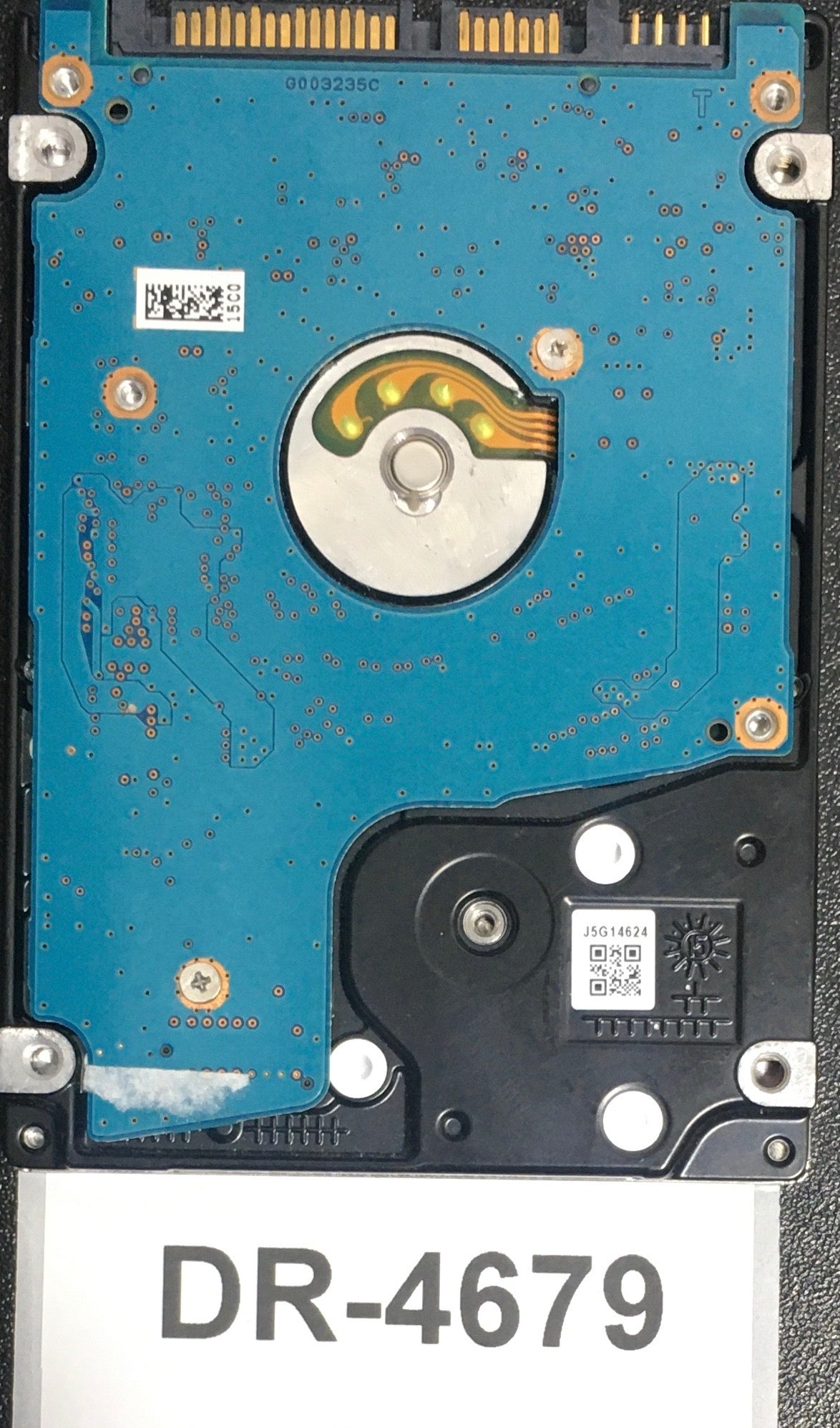 MQ01ABF050,  Serial: 46LLC0UT Q0D HDKCB16D4A01 T,  500GB 2.5,  PCB : G003235C,