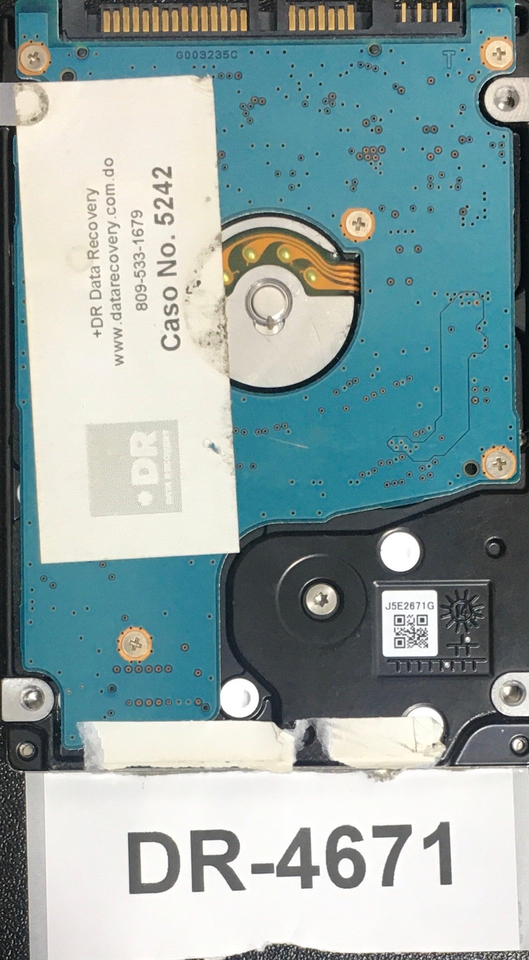 MQ01ABF050,  Serial: 74DOCDFET YZ2 HDKCB16D2A01 T,  500GB 2.5,  PCB :G003235C,