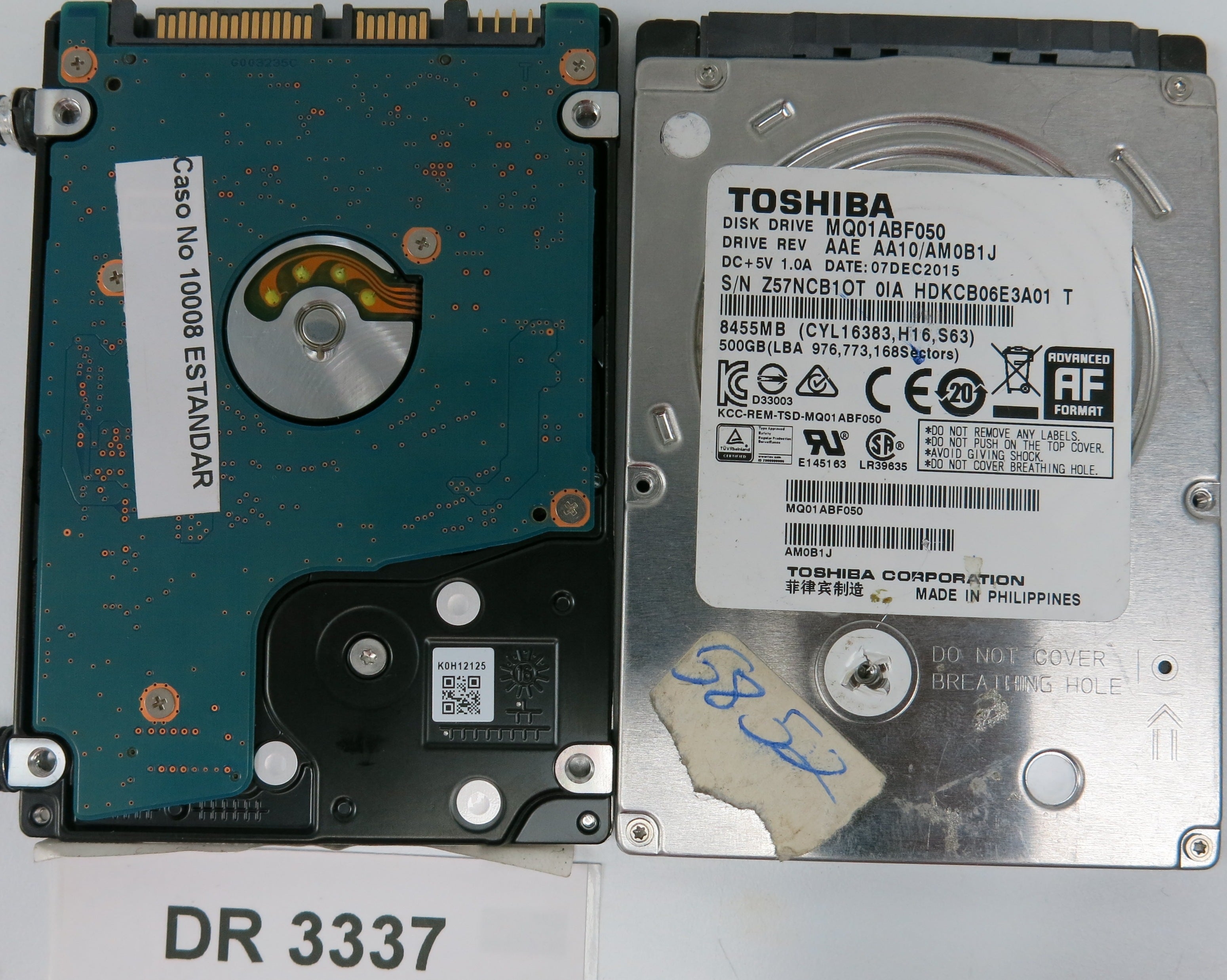 MQ01ACF050, 500GB 2.5, G003235C
