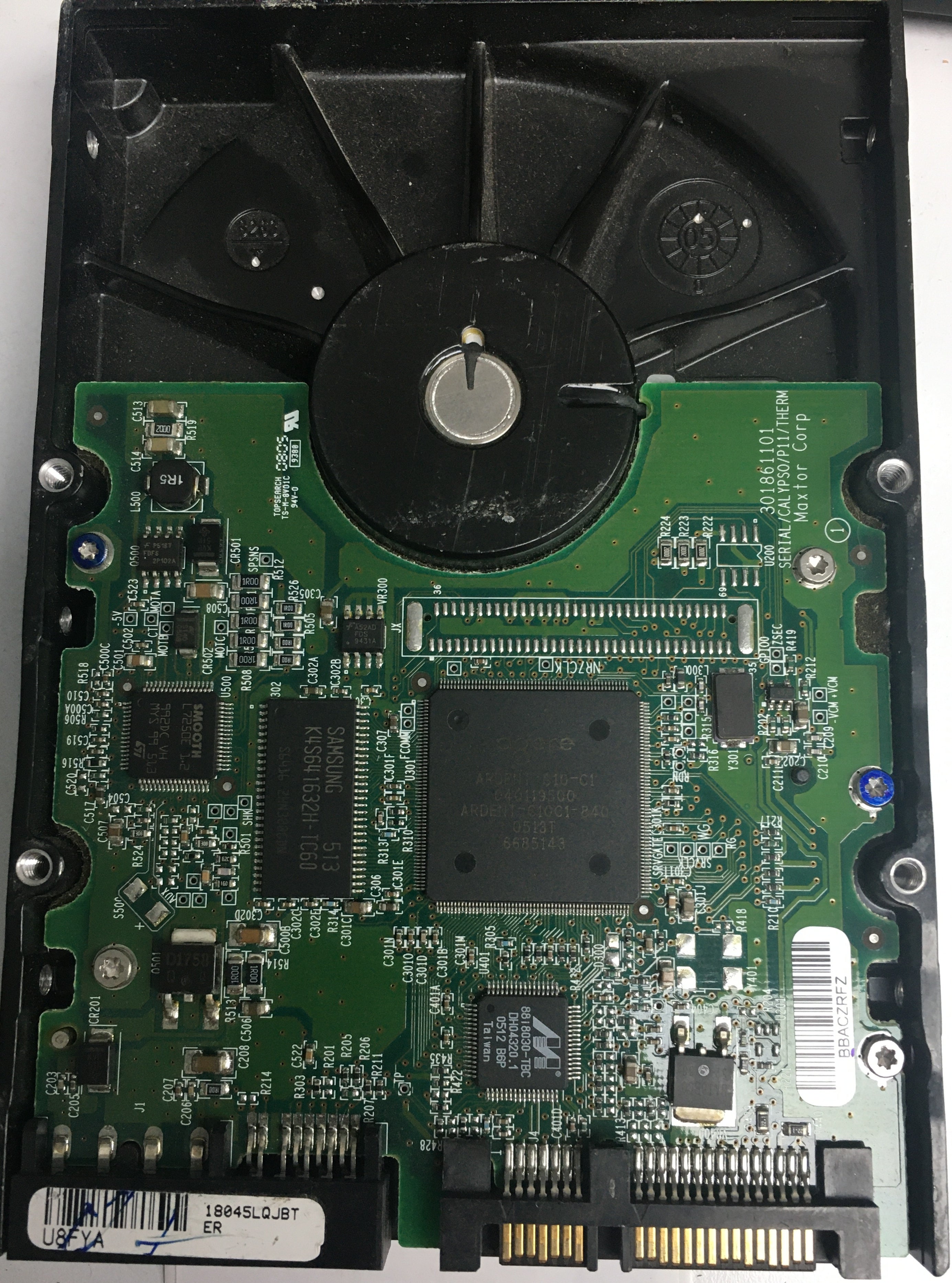 6Y080M042725L,  Serial:Y25T4CMC,  80GB 3.5,  PCB:301861101- REV A  For Sale donor hard driv