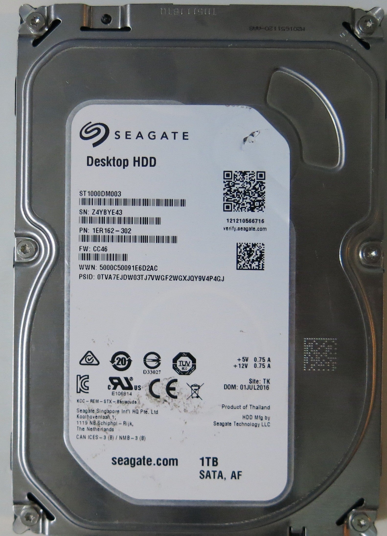SEAGATE ST1000DM003, CC46 PCB