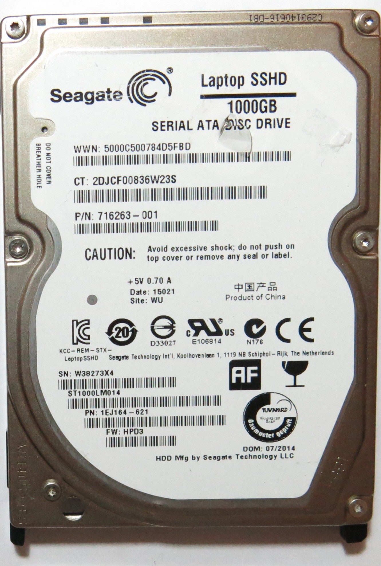 SEAGATE ST1000LM014 FW  HPD3 PCB