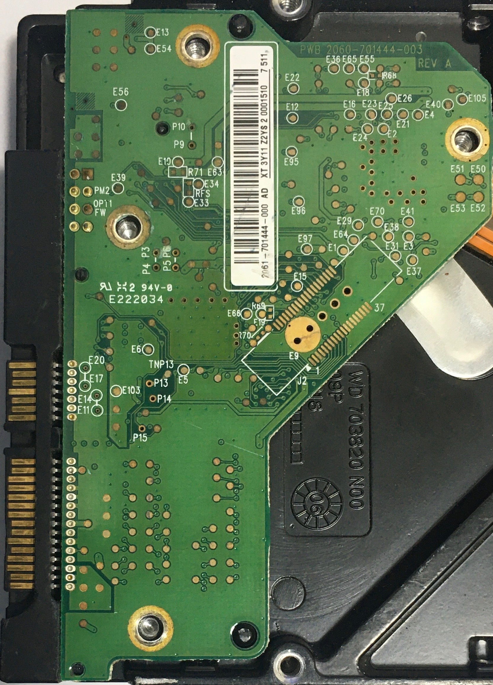WD3200AAJS-57RYA0,  Serial:WCAPZ1775106,  320GB 3.5,  PCB:2060-701444-003- REV A