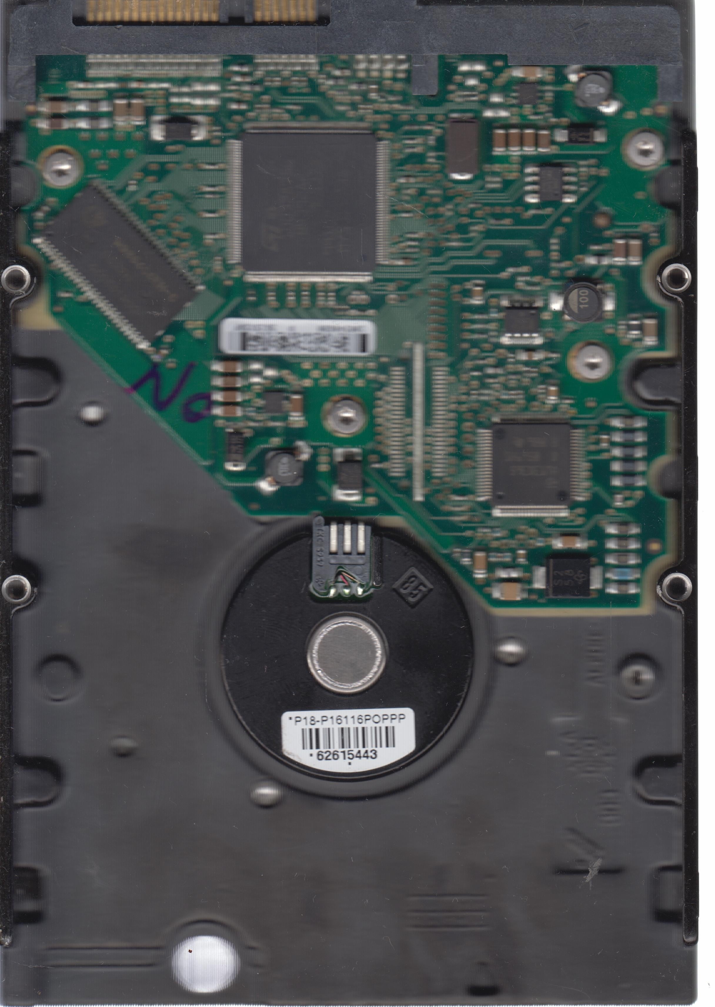Model: ST3160023AS, PCB: 100336321 REV B, Serial Number: 5MT2QHC6, 160GB 3.5