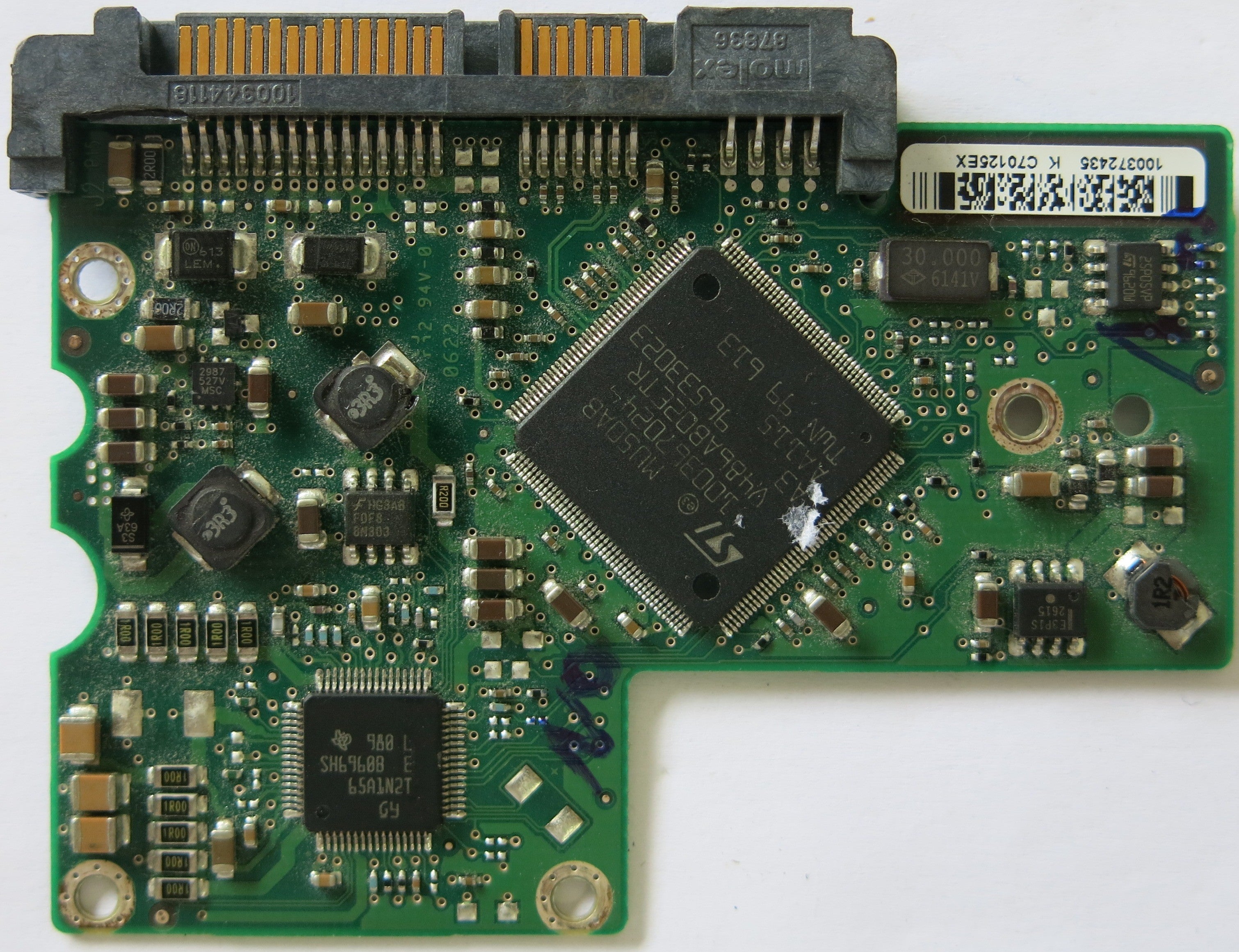 SEAGATE ST3160212SCE 100355589 REV C PCB