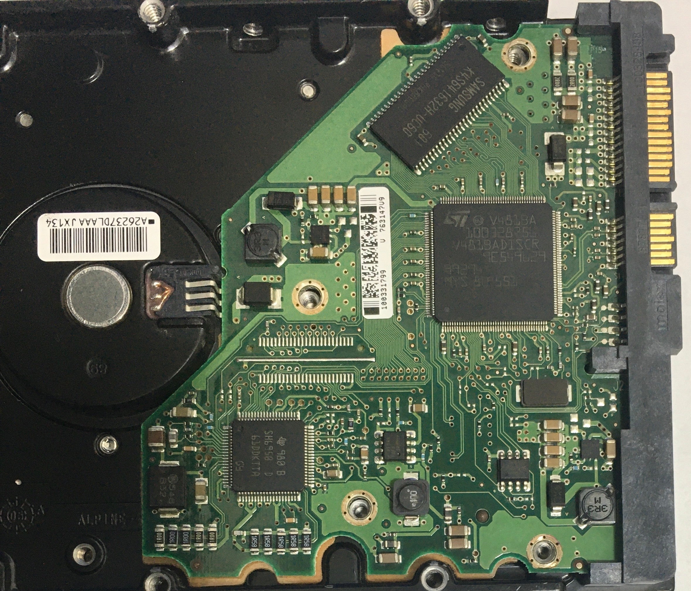 ST3120026AS,  P/N:9W2813-160,  FW:3.42,  Serial:4MS21ZDR,  120GB 3.5,  PCB:100336321- REV A