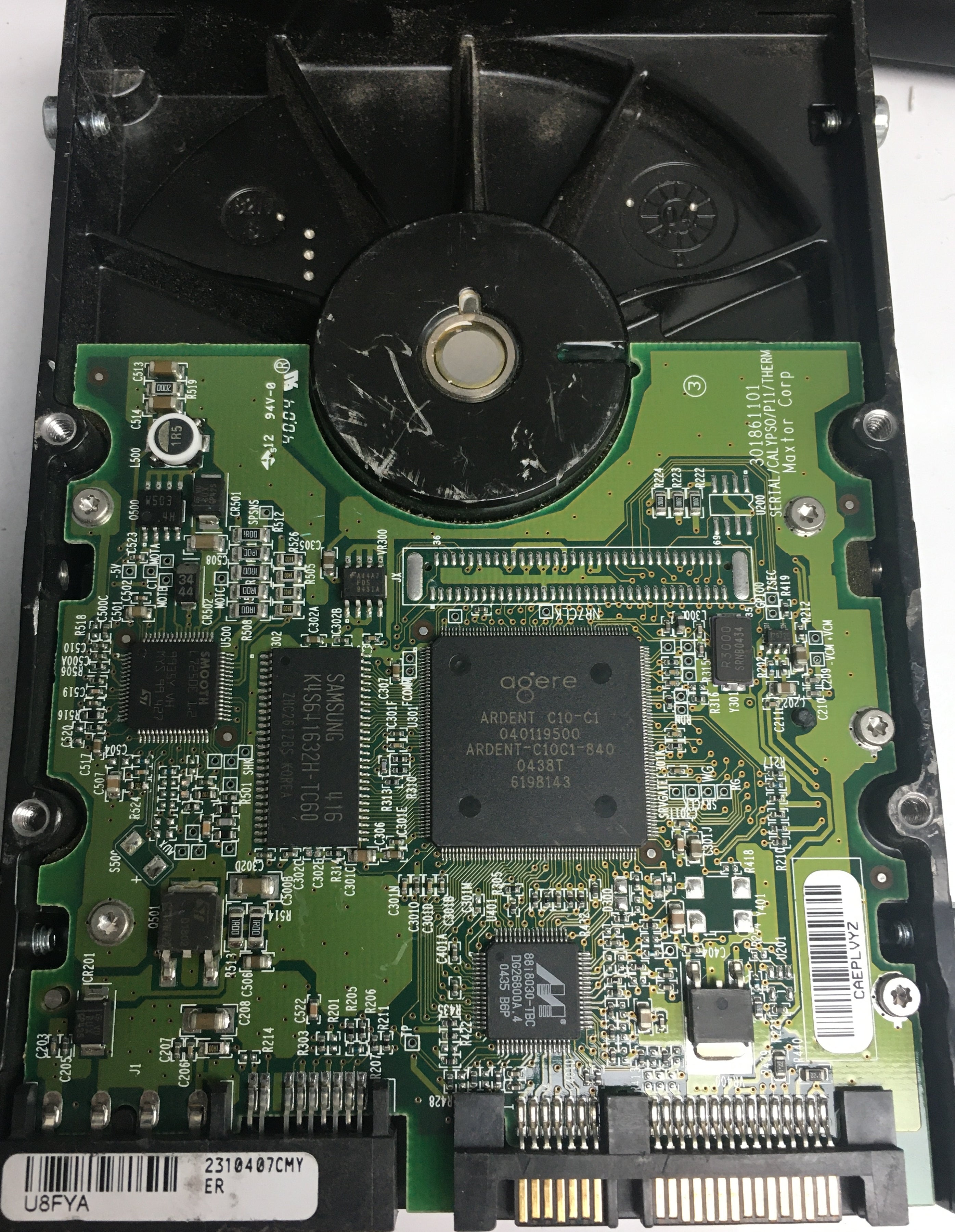 6Y080M042743A,  Serial:Y2K0JYLE,  80GB 3.5,  PCB:301861101- REV A