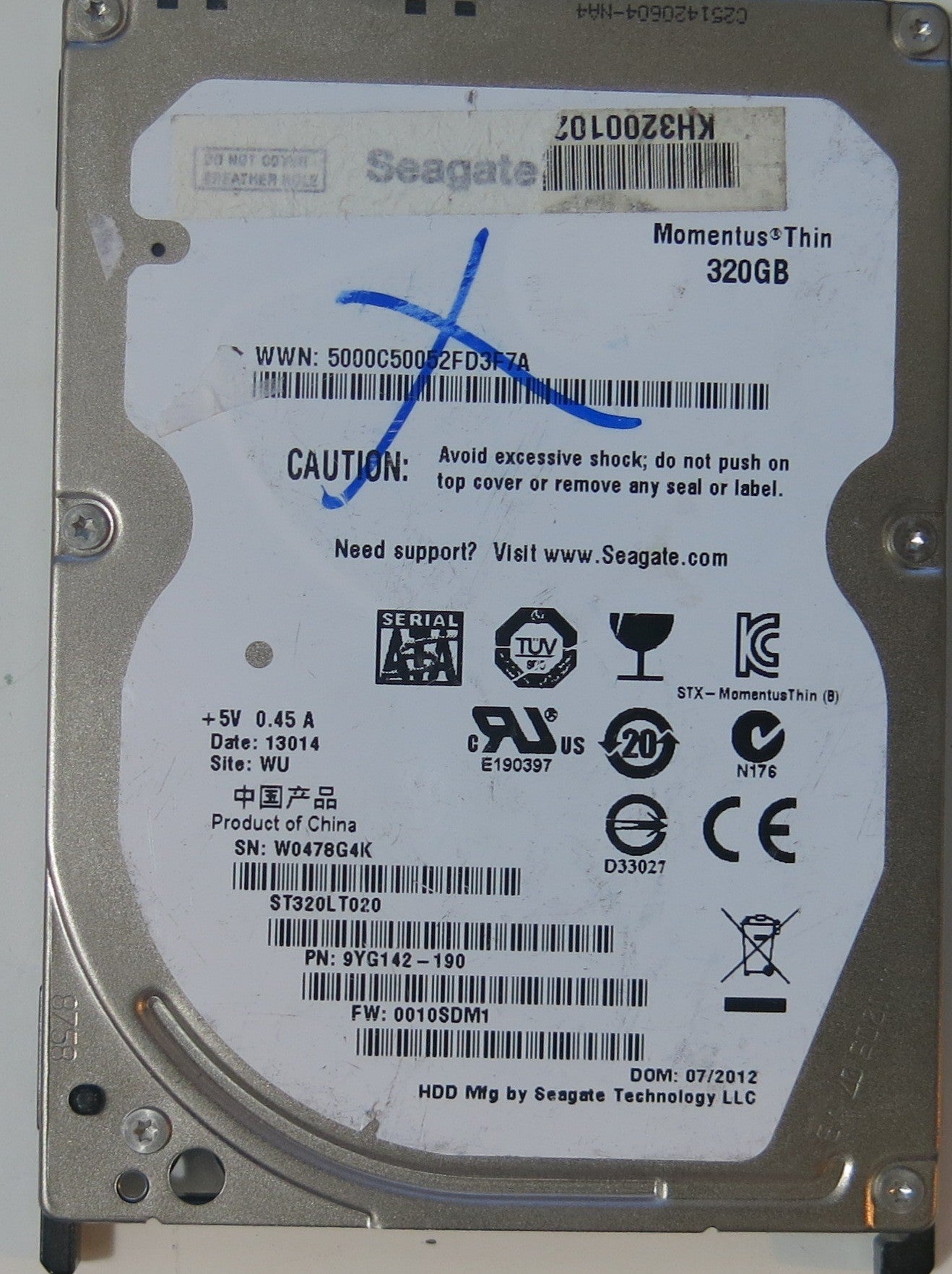 SEAGATE ST320LT020, 0010SDM1 PCB
