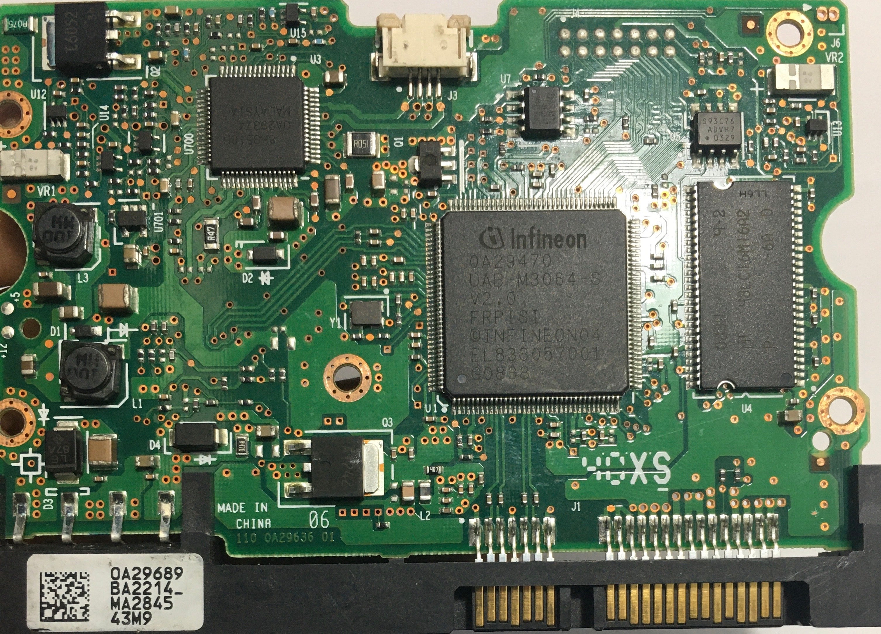 HUA721010KLA330,  P/N:0A34792,  MLC:BA2622,  Serial:PBH17RUF,  1000GB 3.5,  PCB :110 0A29636 01- REV A