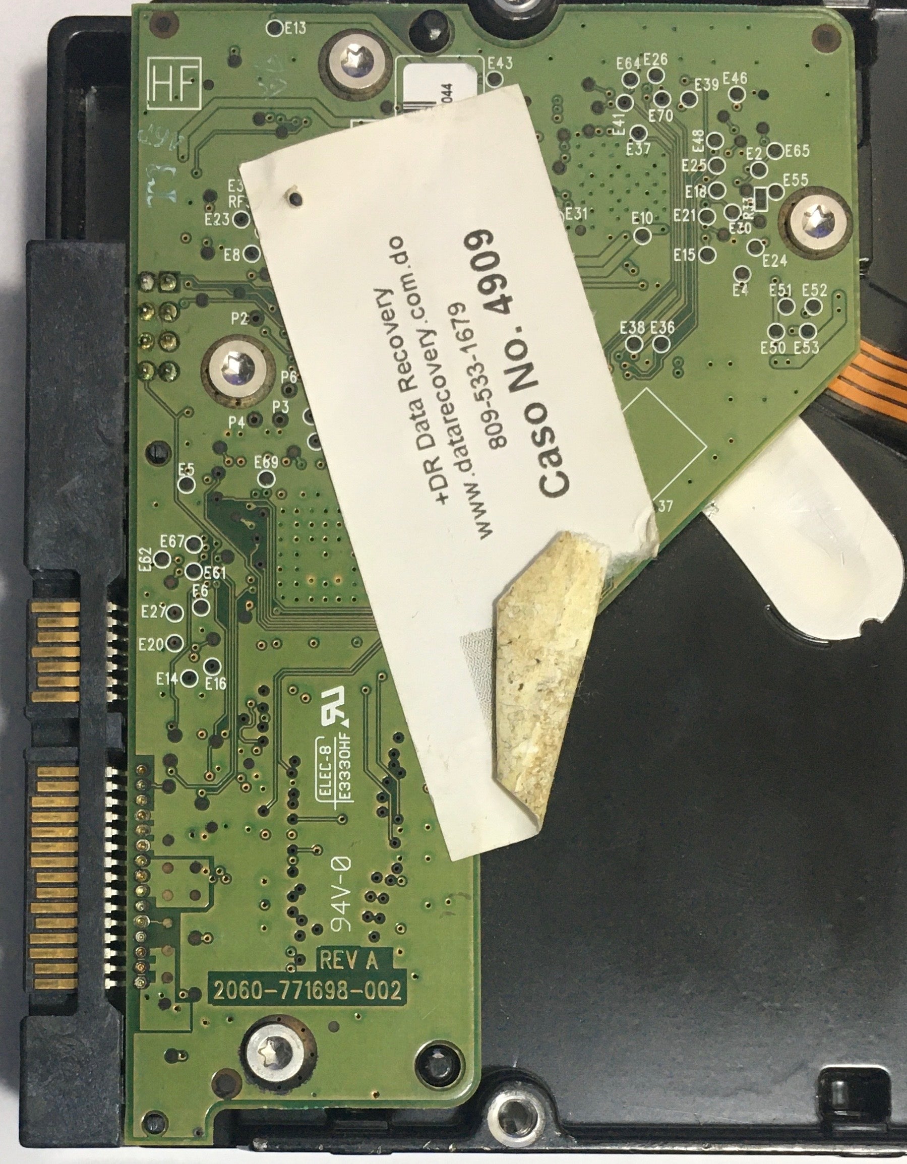 WD30EZRX-00MMMB0 PCB: 2060-771698 REV A   Serial Number: WCAWZ1200738  3.TB. 3.5
