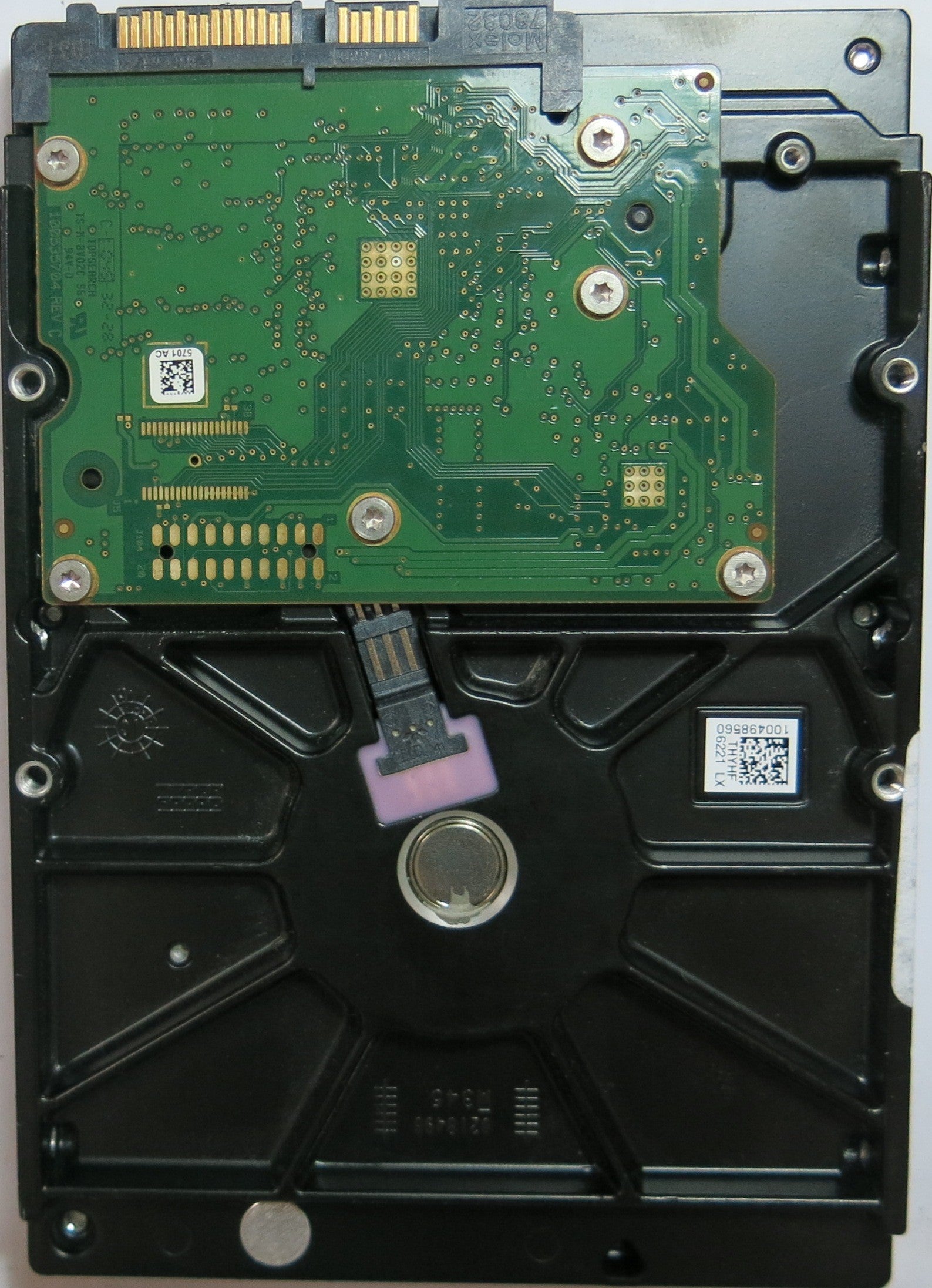 ST3500410SV PCB: 100535704 REV C SERIAL 9VMWMV9D PN 9SK142'180  FW CV11  500,GB