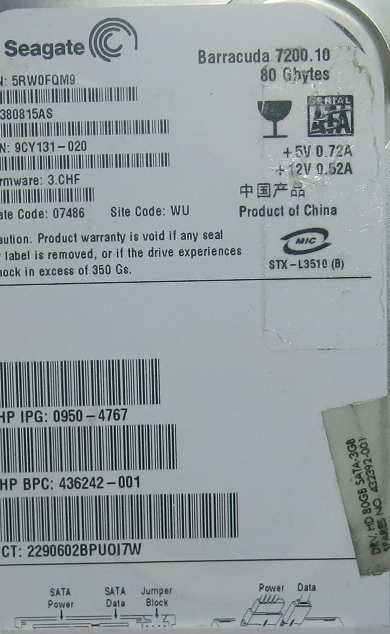 SEAGATE ST380815AS, 3.CHF PCB