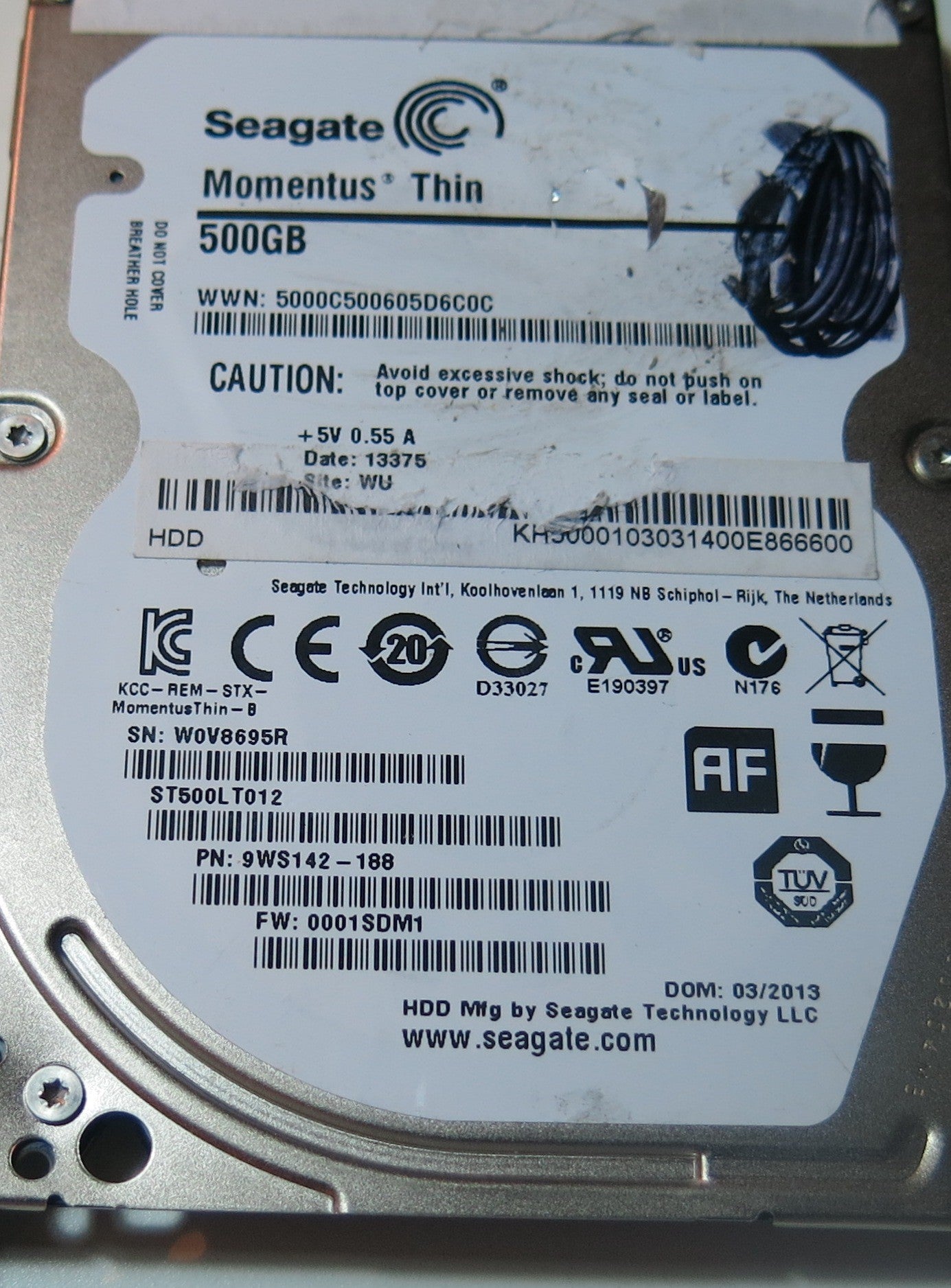 SEAGATE ST500LT012, 0001SDM1 PCB
