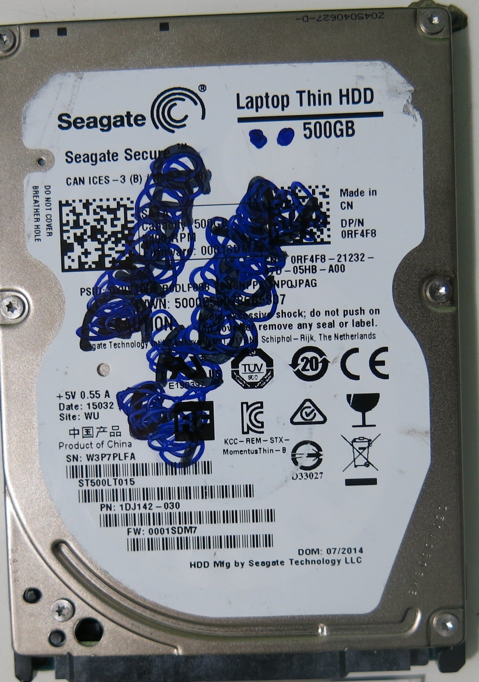 SEAGATE ST500LT015 PCB 100729420 REV B,  500.GB