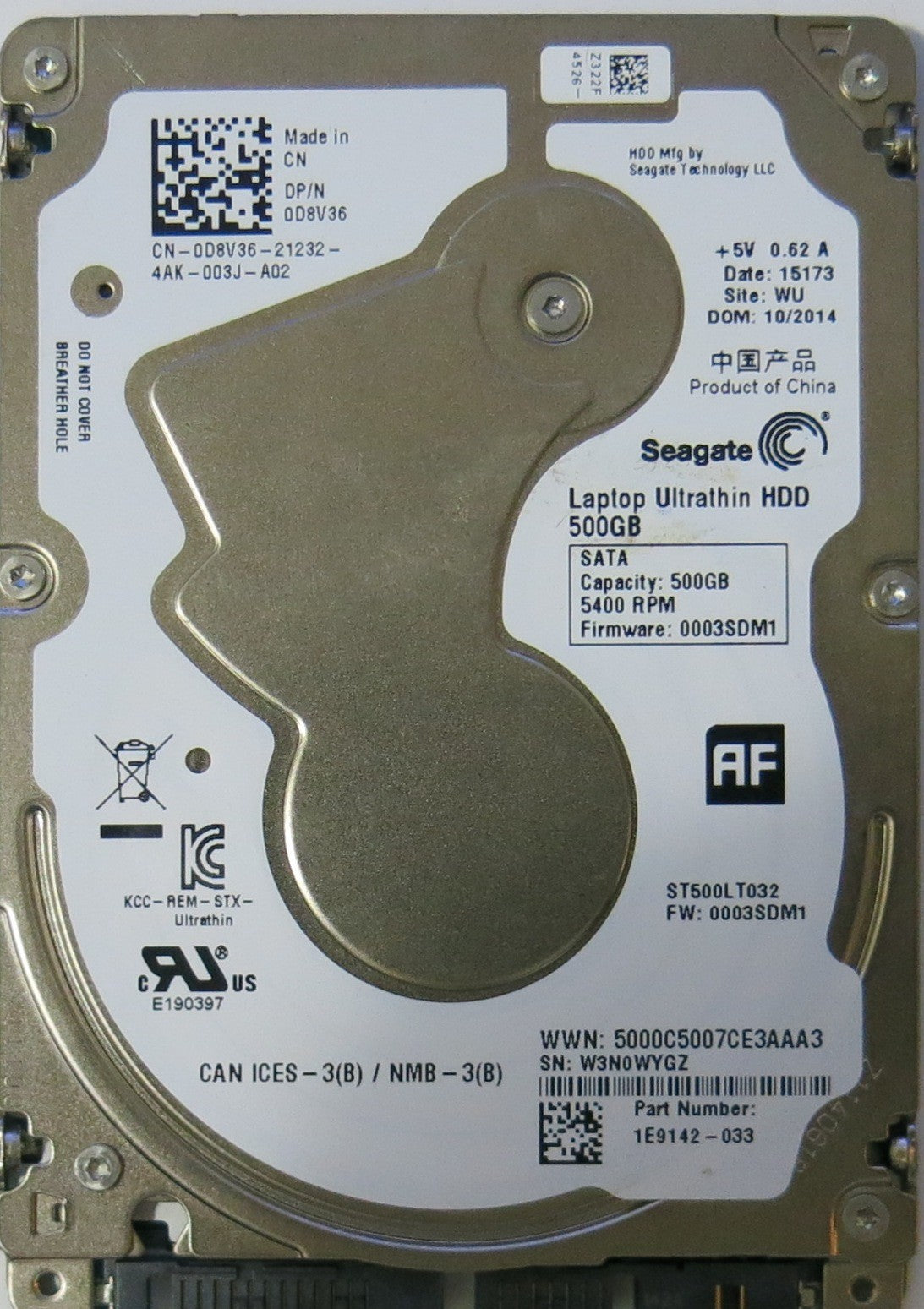 SEAGATE ST500LT032, 0003SDM1 PCB