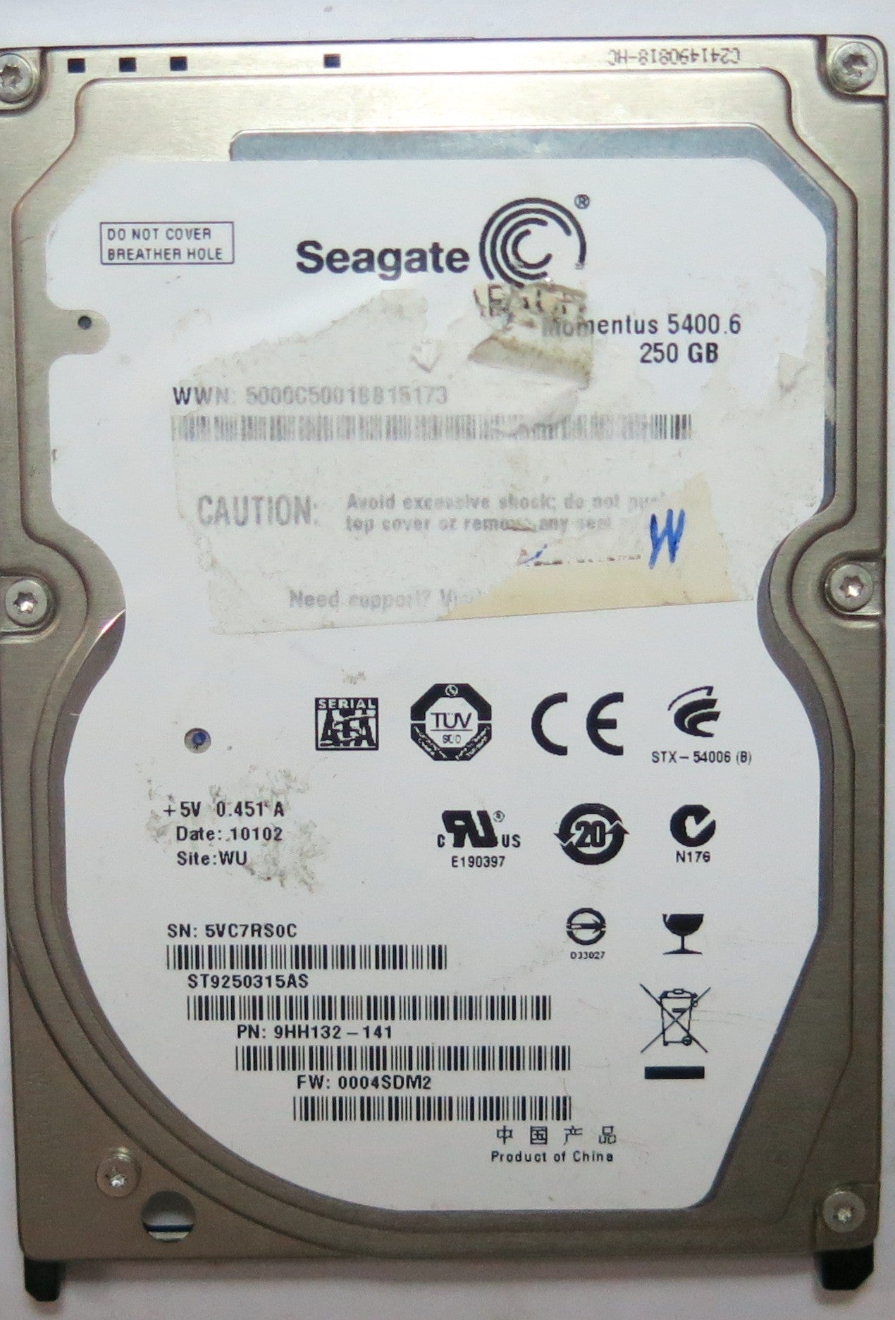 SEAGATE ST9250315AS, 0004SDM2 PCB