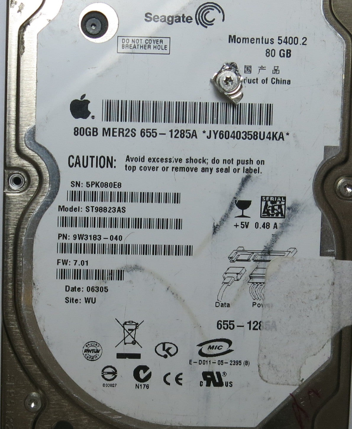 SEAGATE ST98823AS FW 7.01 100349359 REV B PCB