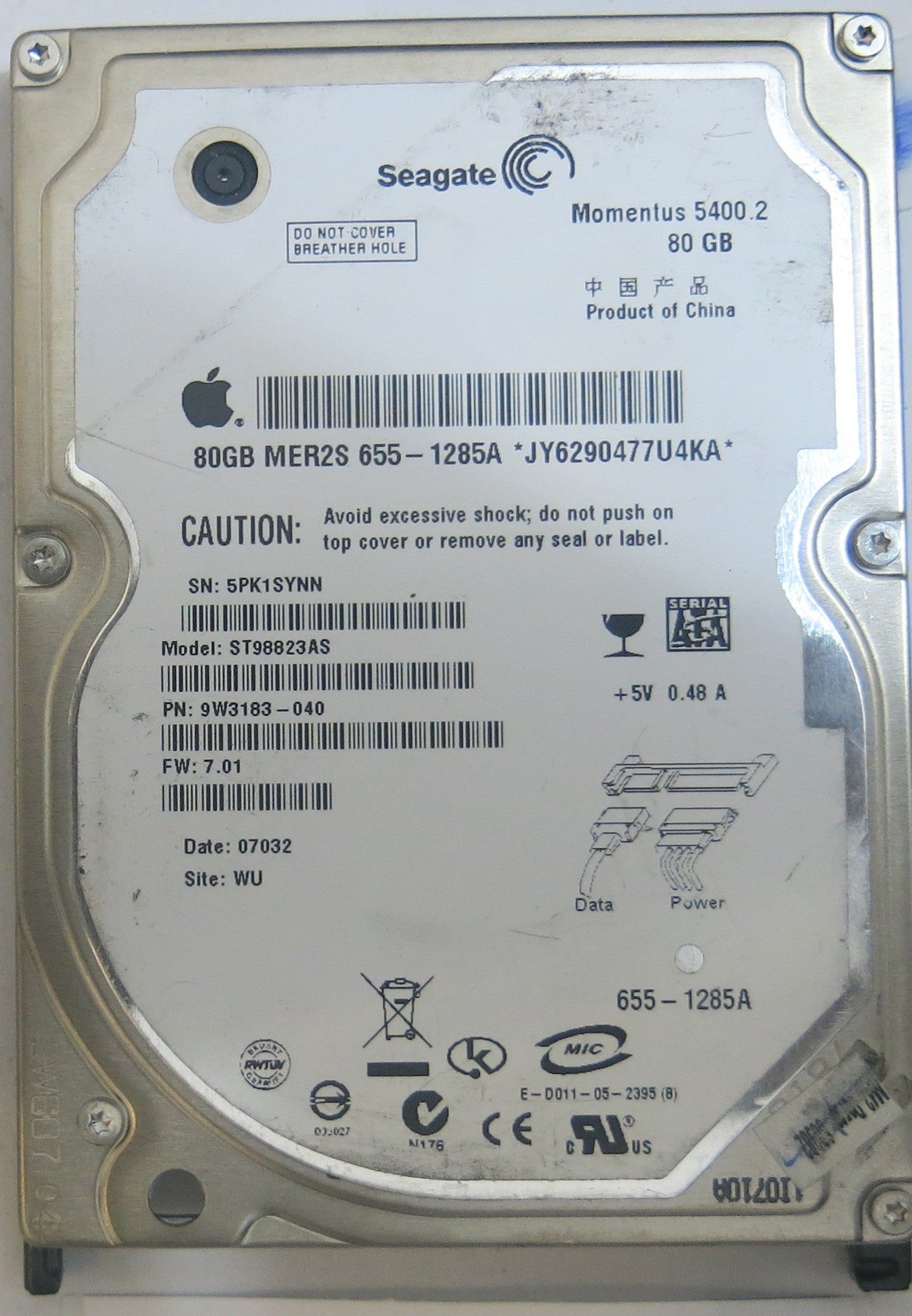 SEAGATE  ST98823AS FW 7.01 100349359 REV D PCB