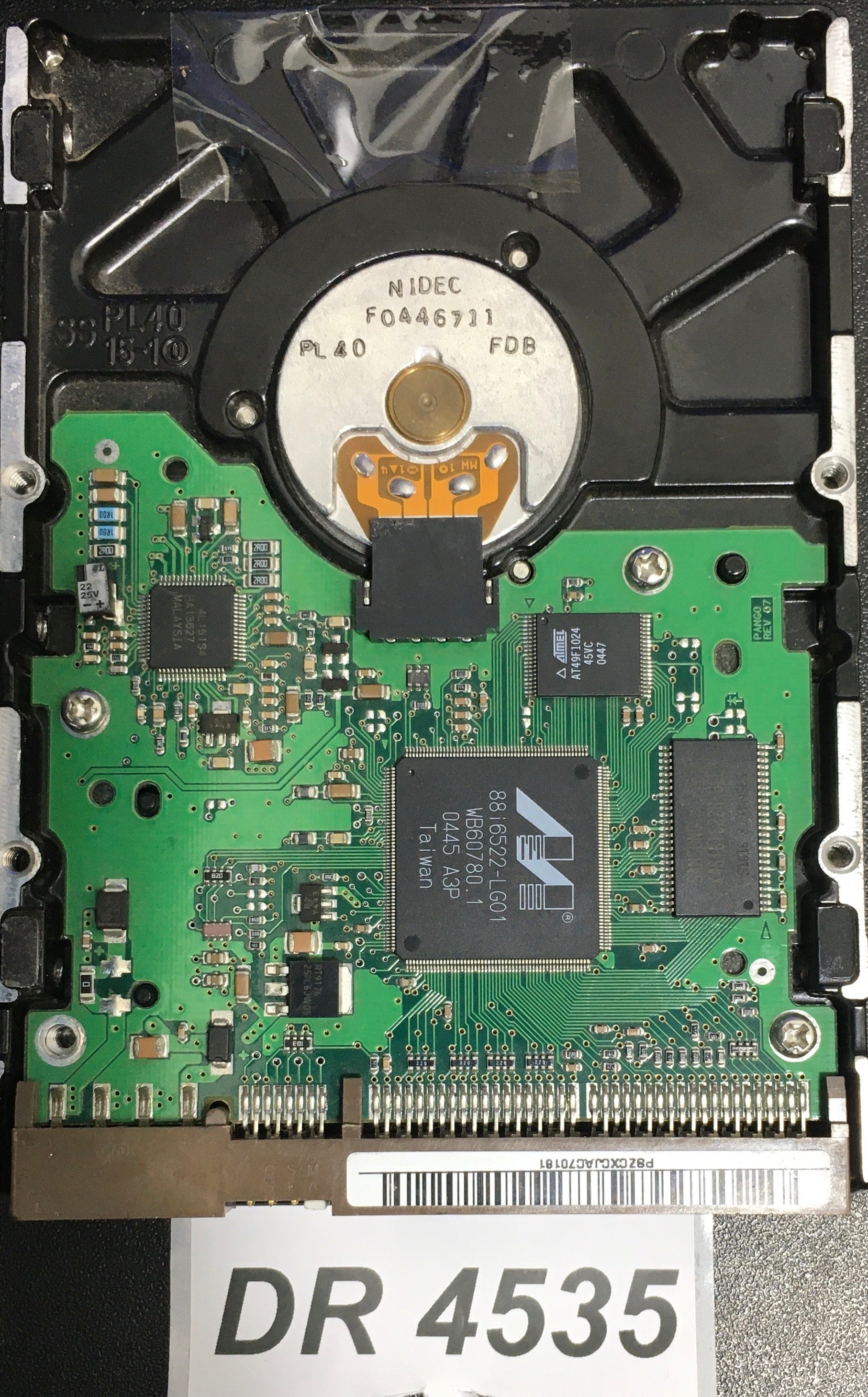 SP0411N,  Serial: S01JJ30XC46336,  40GB 3.5  BF41-00082A PCB