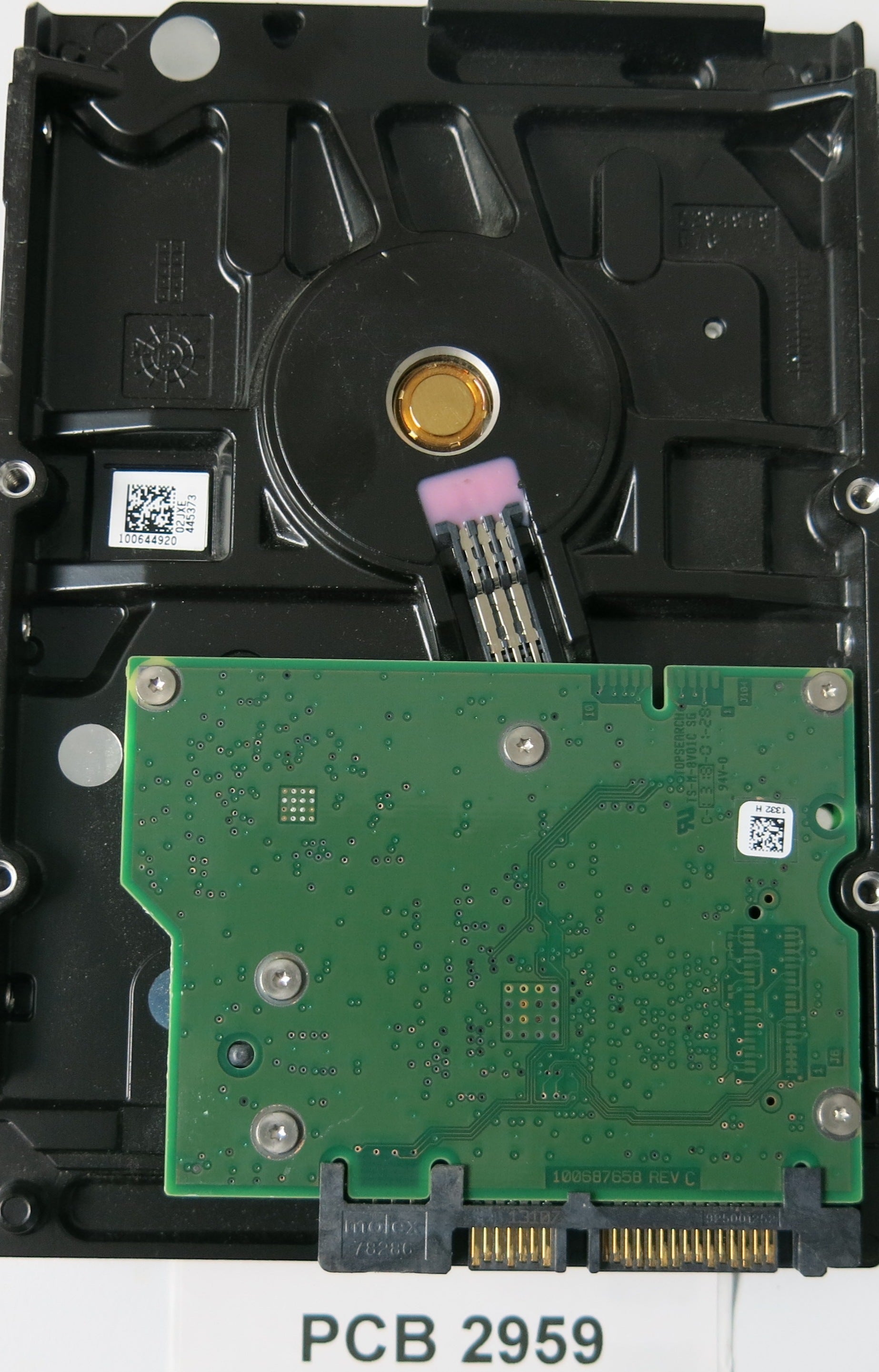 ST1000DM003, P/N: 1CH162-543 FW: CC56, Serial: S1DC8B2V, 1000GB 3.5, PCB: 100687658 REV C