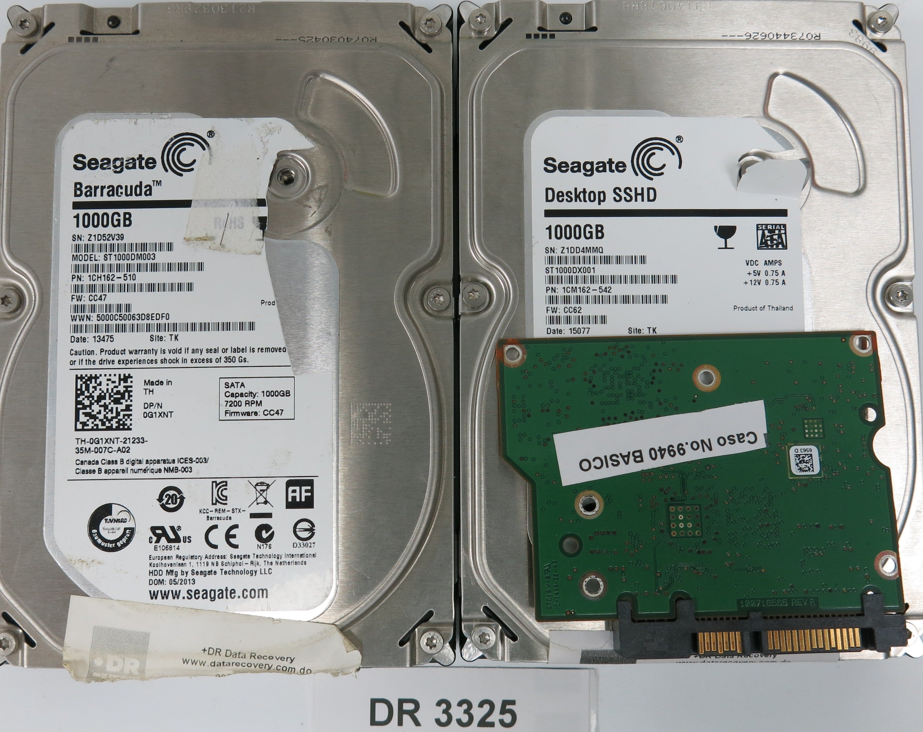 ST1000DM003, P/N: 1CHH162-510, FW: CC47, Serial: Z1D52V39, 1000GB 3.5, PCB:100717520 REV B