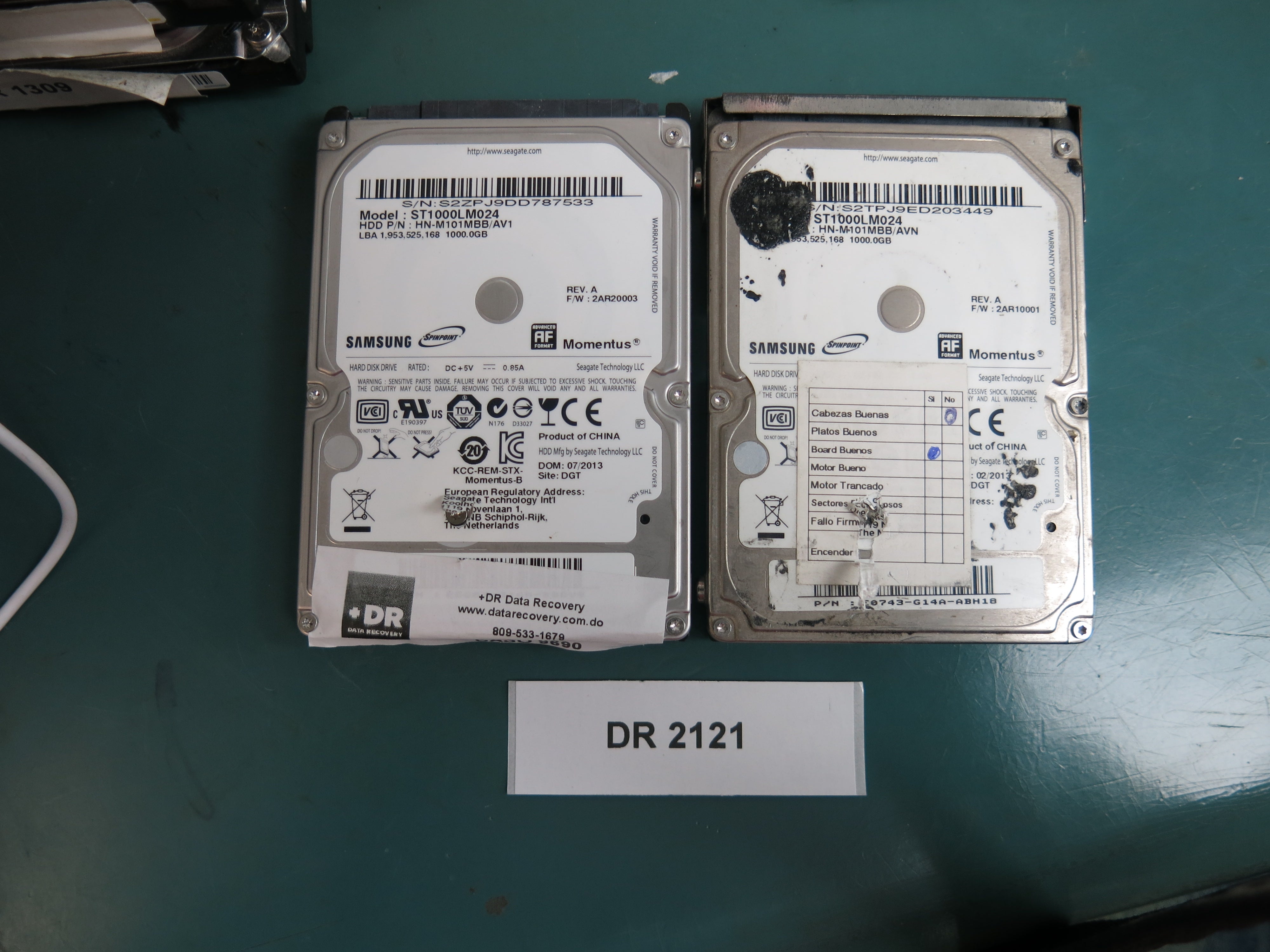 ST1000LM024, S2ZPJ9DD787533, 1000GB 3.5, PCB: BF41-003548 01