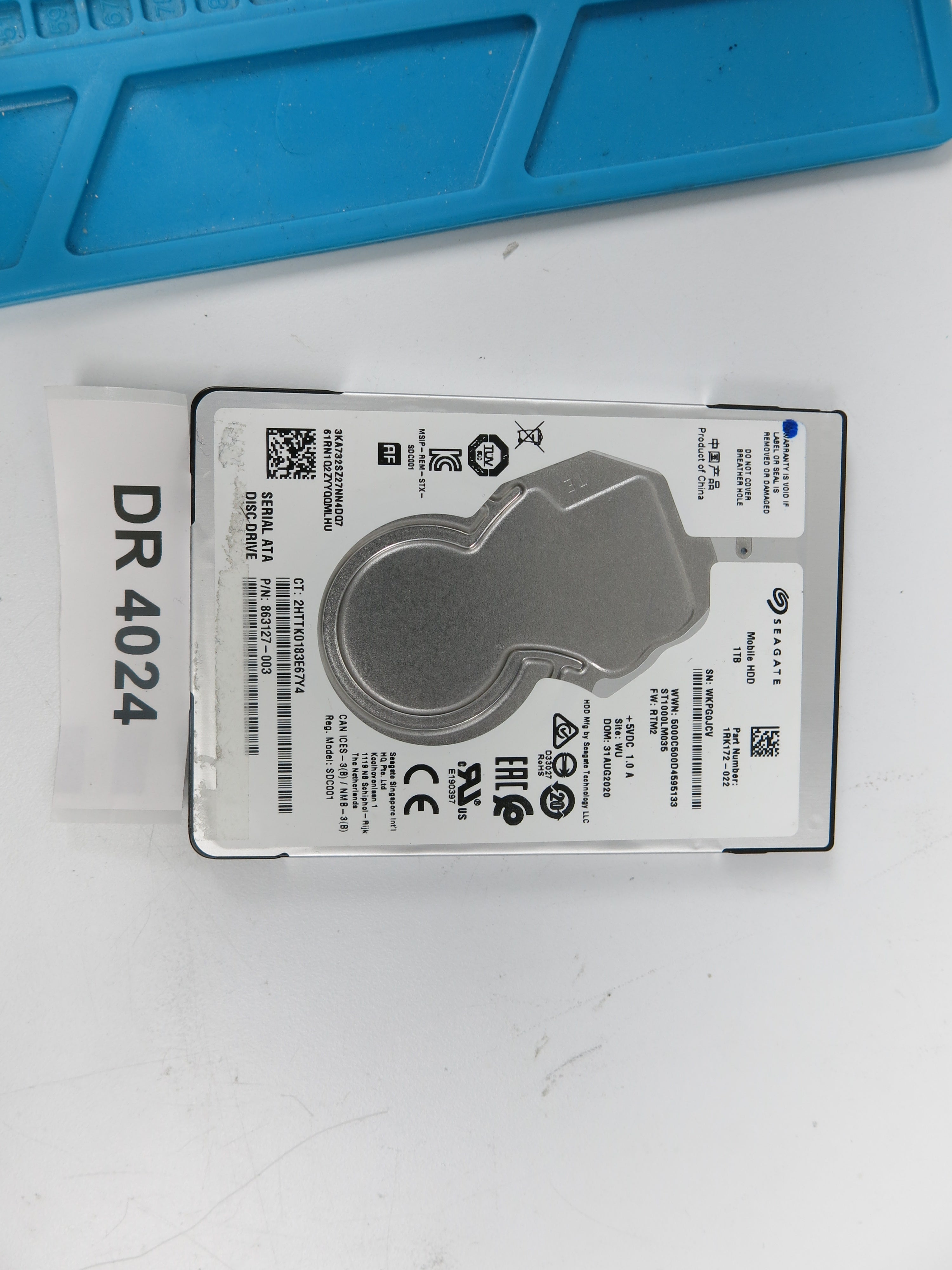 ST1000LM035, P/N: 1RK172-022, FW: RTM2, 1TB 3.5, PCB: 100815565 REV