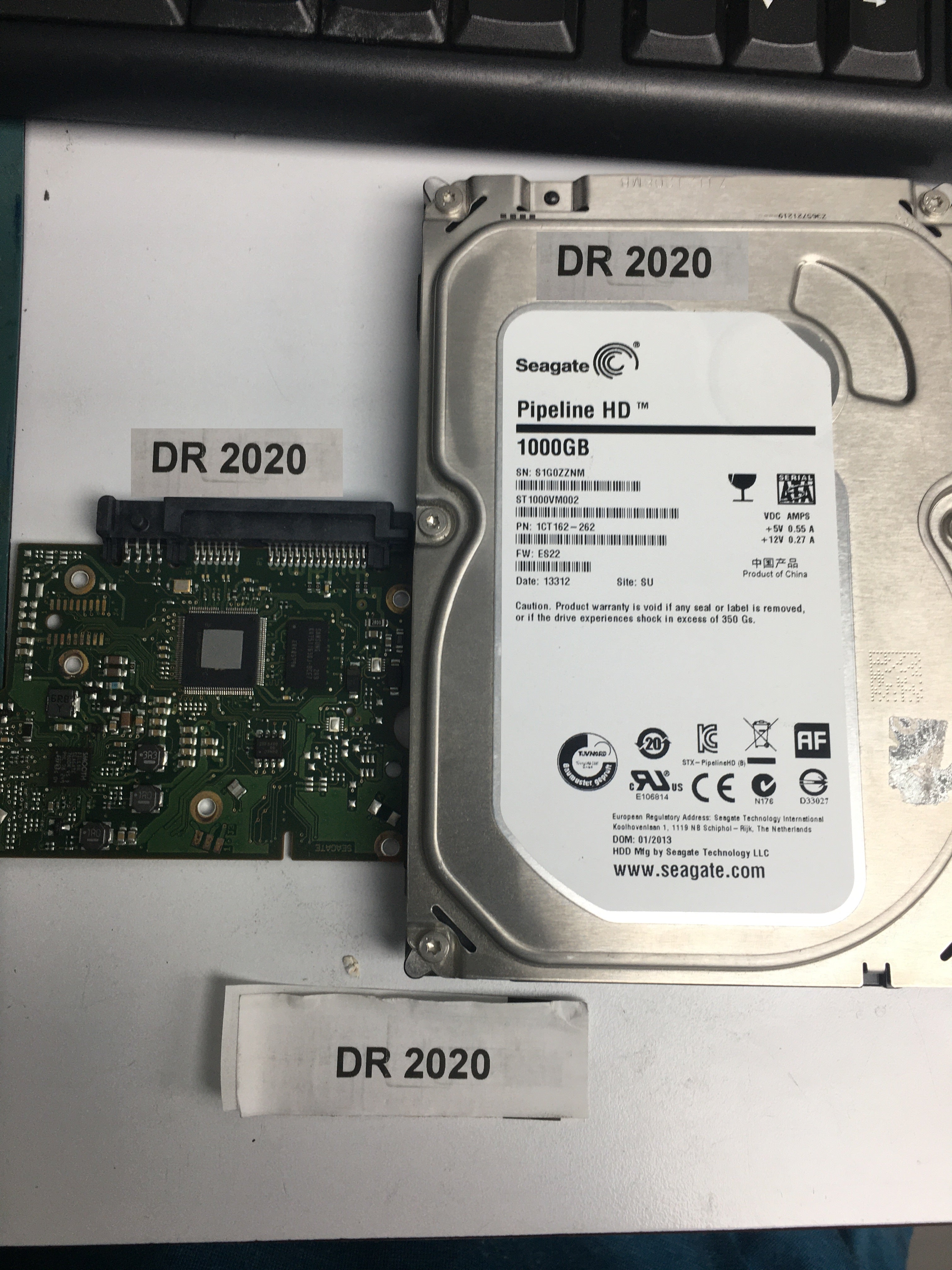 ST1000VM002, P/N: 1CT162-262, FW: ES22, S1G0ZZNM, 1000GB 3.5, PCB: 100687658 REV C