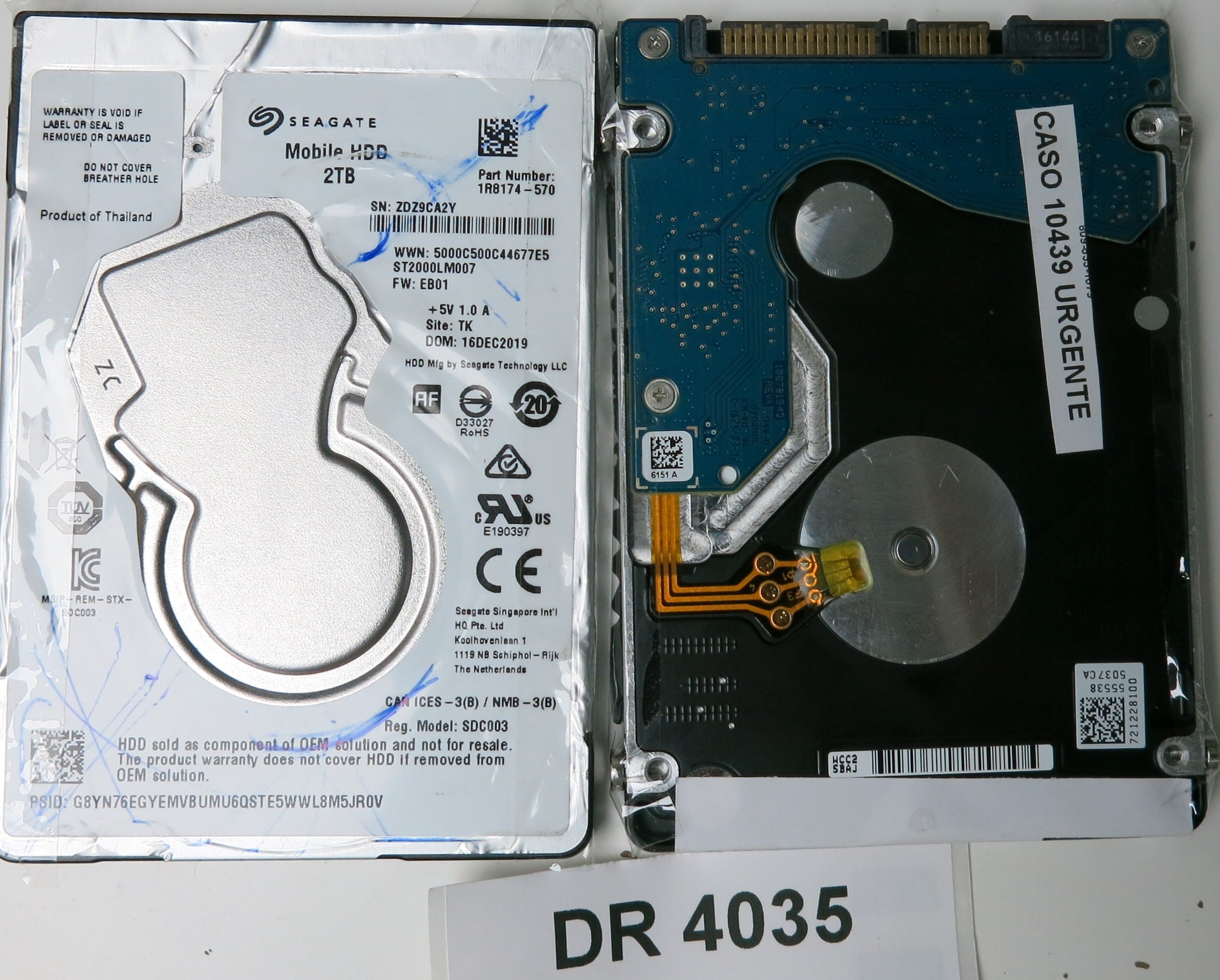 ST2000LM007, P/N: 1R8174-568, FW: SBK2, Serial: WCC25BAJ, 2TB 3.5, PCB: 100781843 REV