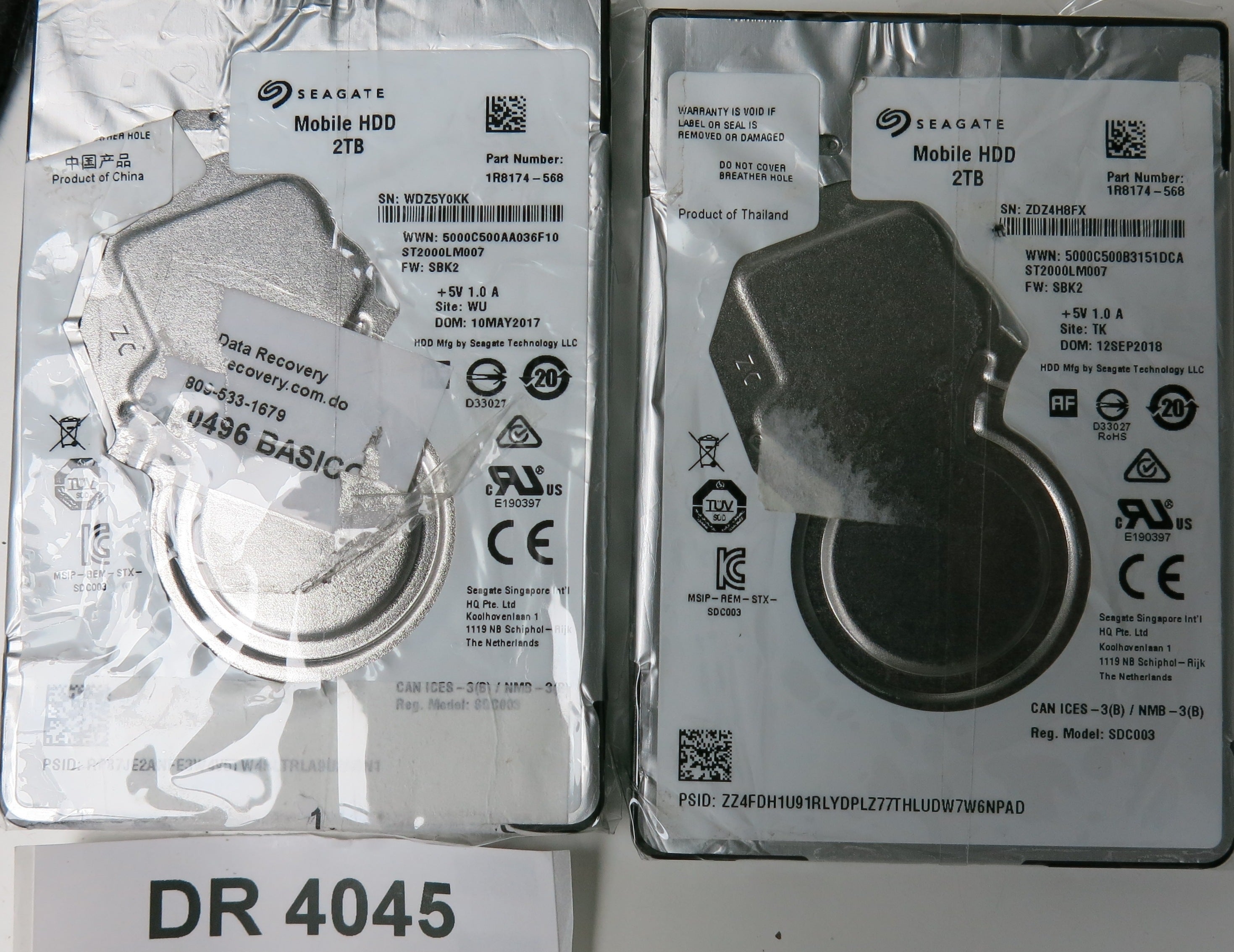 ST2000LM007, P/N: 1R8174-568, FW: SBK2, Serial: WDZ5Y0KK, 2TBGB 3.5, PCB: 100809471 REV A