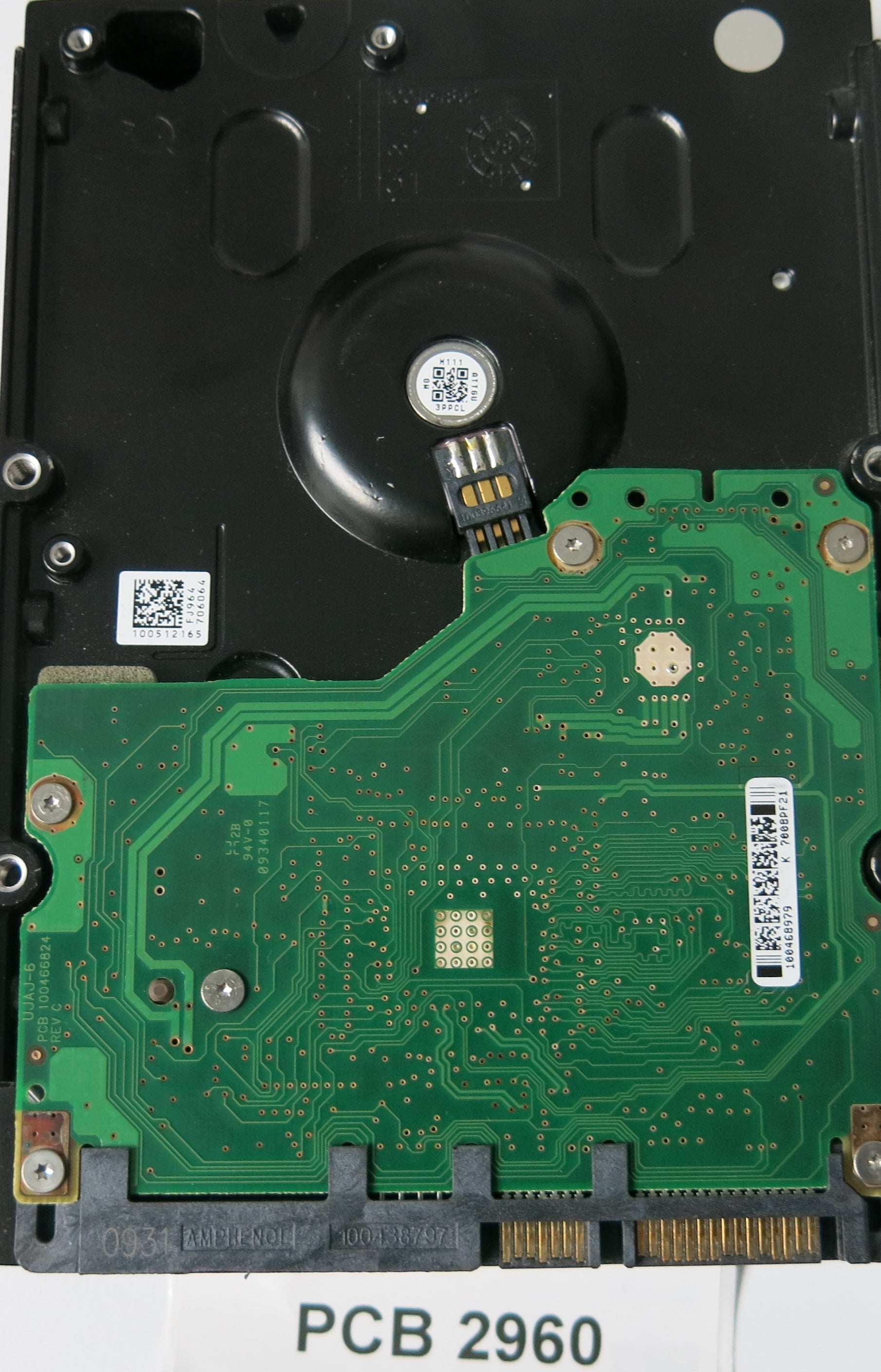 ST31000340NS, P/N: 9CA158-053, FW: MA08, Serial: 9QJ50F6K, 1000GB 3.5, PCB: 100466824 REV