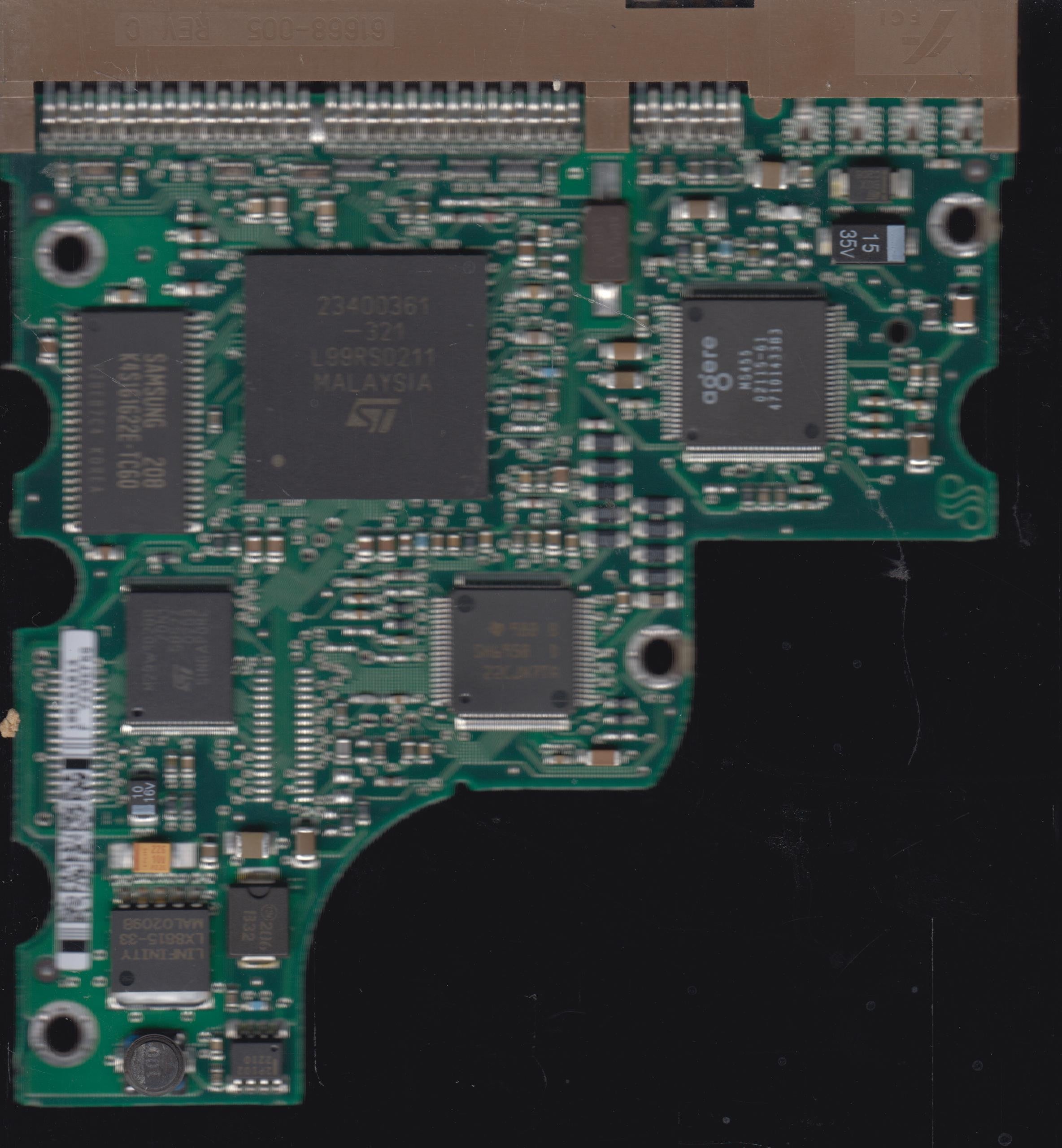 ST320011A P/N 9T6004-032 FW 3.10 100151017 REV A PCB
