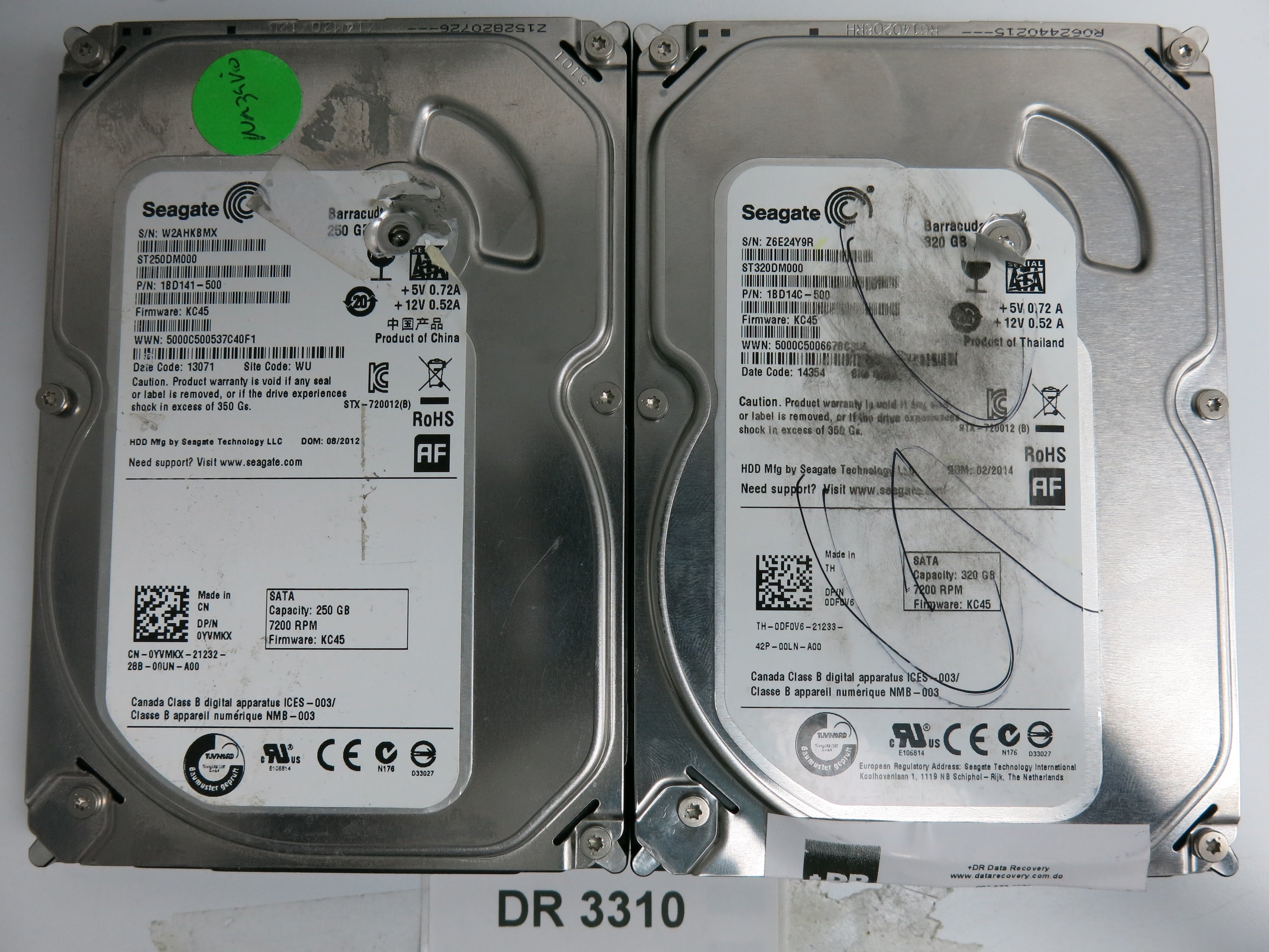 ST320DM000, P/N: 1BD14C-500, FW: KC45, Serial: Z6E24Y9R, 320GB 3.5, PCB: 100335704 REV