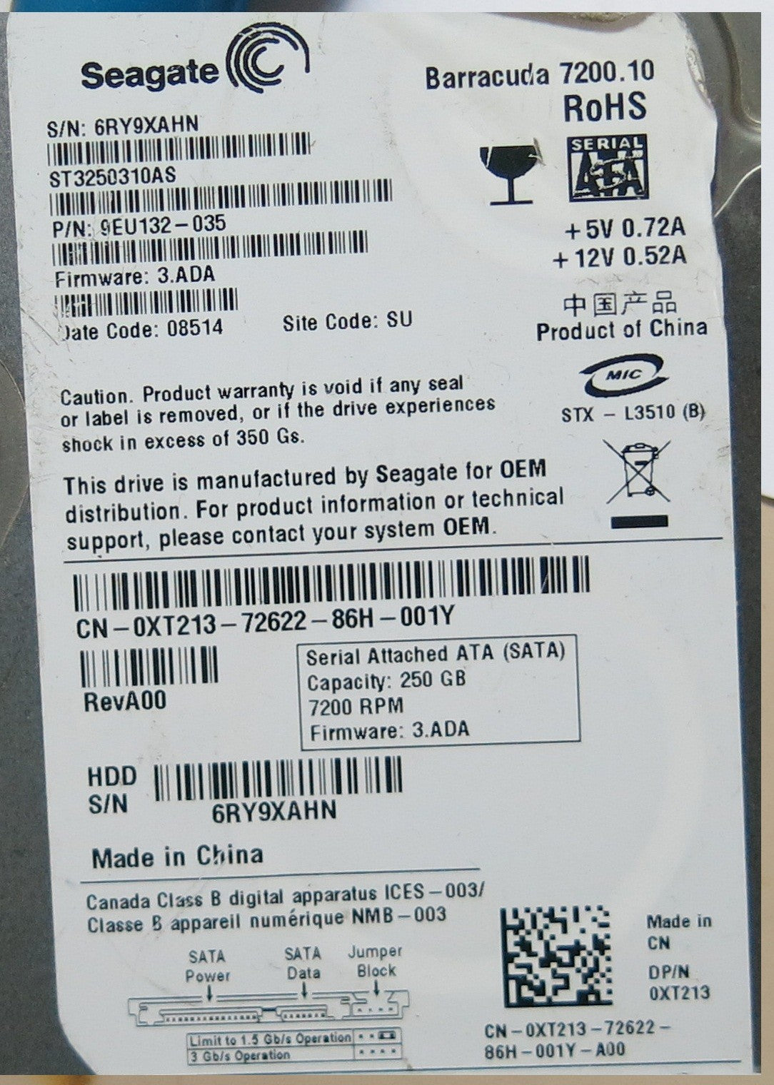 ST3250310AS 100468303 REV A PCB