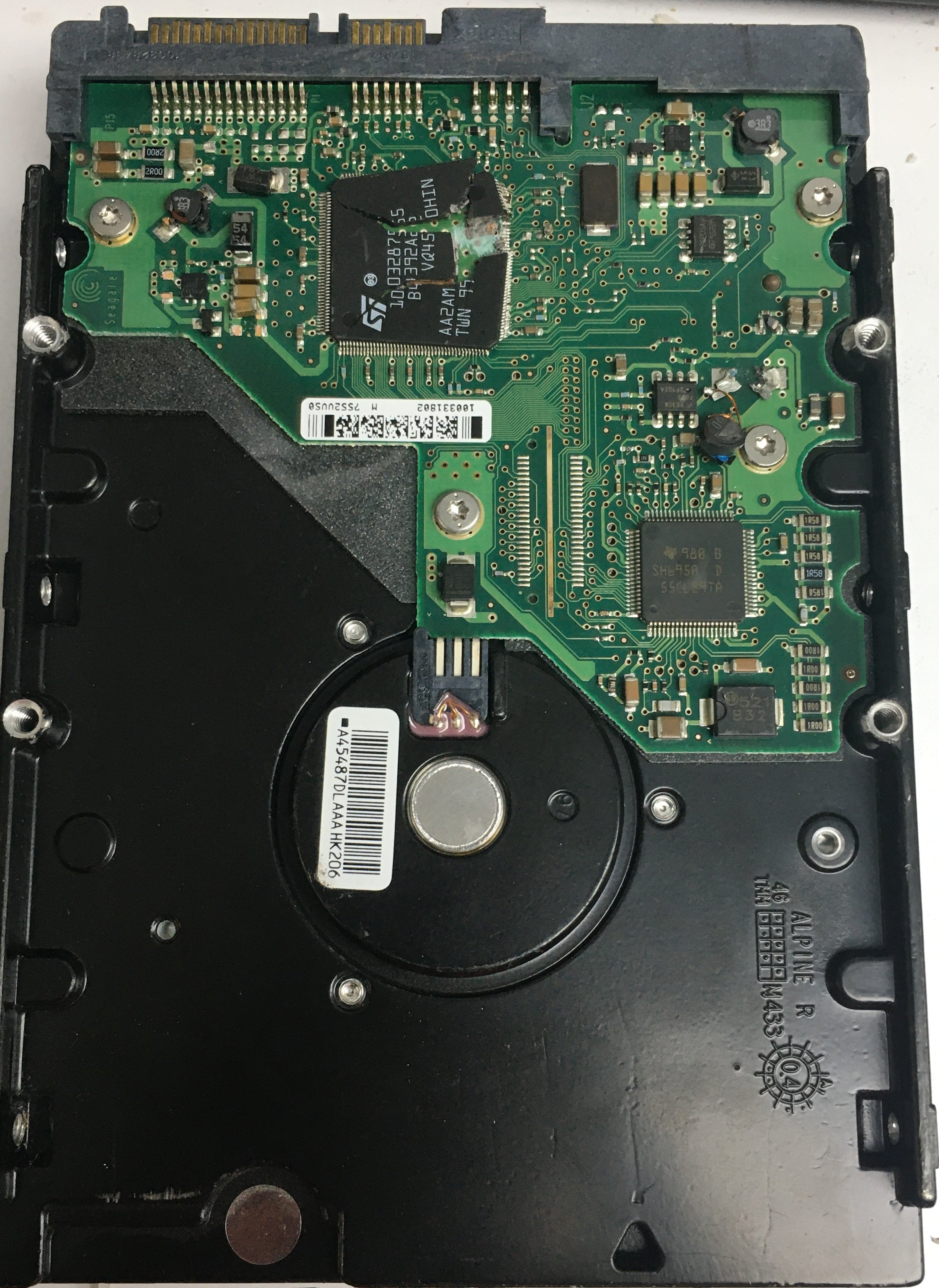 ST380011AS, P/N: 9W2013-007, FW: 3.00, Serial: 4MR7X54K, 80GB 3.5