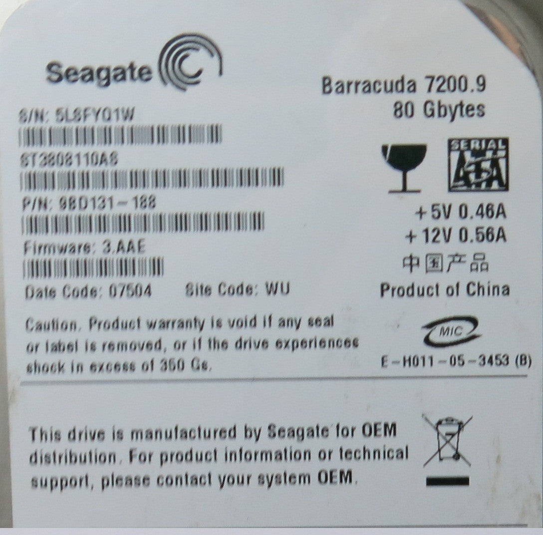 ST3808110AS  100387575 REV D  PCB