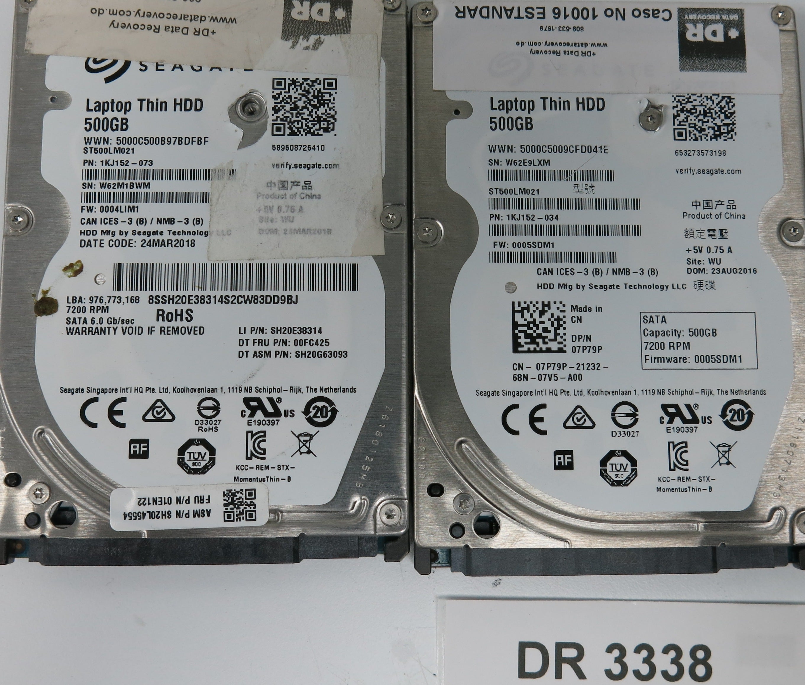 ST500LM021, P/N: 1KJ152-034, FW: 0005SDM1, Serial: W62E9LXM, 500GB 3.5, PCB:100720420 REV B
