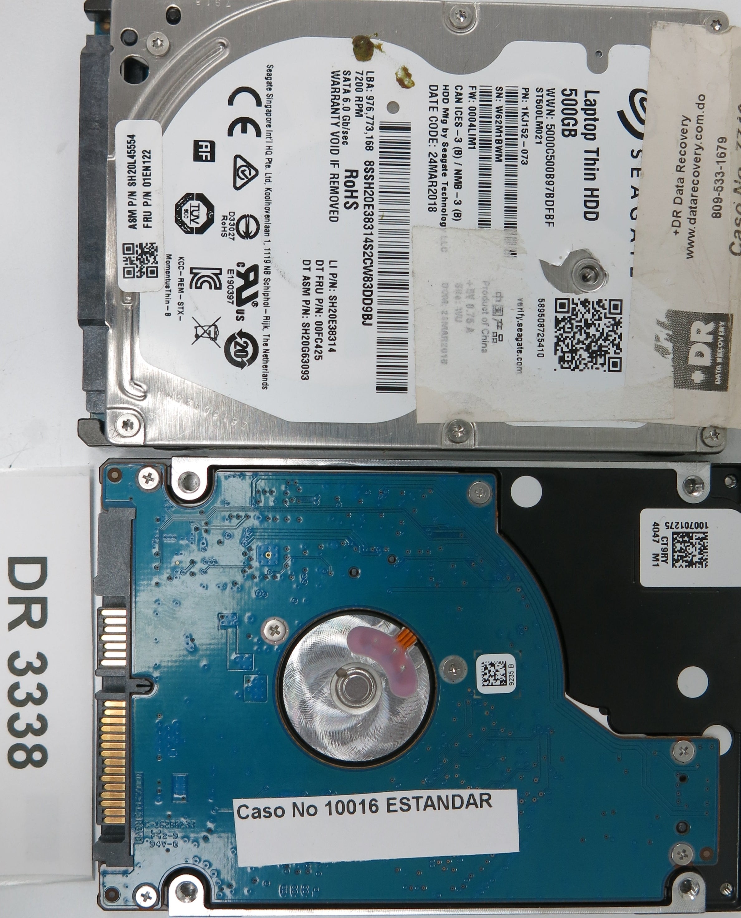 ST500LM021, P/N: 1KJ152-034, FW: 0005SDM1, Serial: W62E9LXM, 500GB 3.5, PCB:100720420 REV B