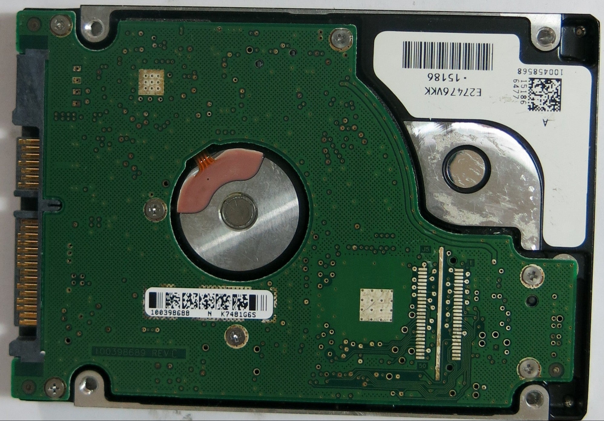 ST9160821AS, PCB: 100398689 REV C, SERIAL NUMBER: 5MA302QC, PN: 9S1134'020, FW: 3.BHD, 160GB,