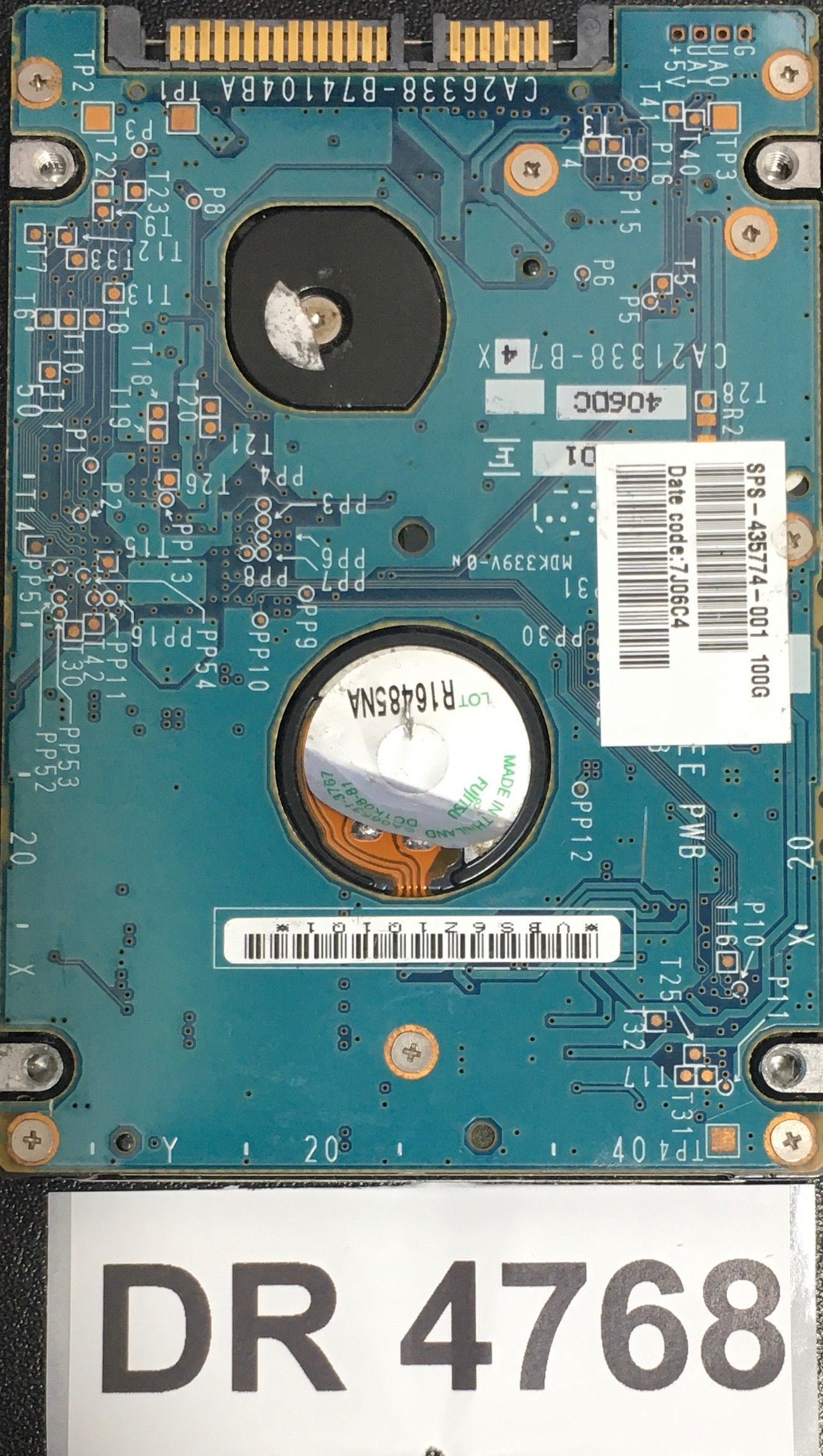 ST9250315AS,  P/N: 9HH132-150,  FW: 0002SDM1,  Serial: 5VCHH5LV,  250GB 2.5,  PCB: CA26338-B74104BA TP1,